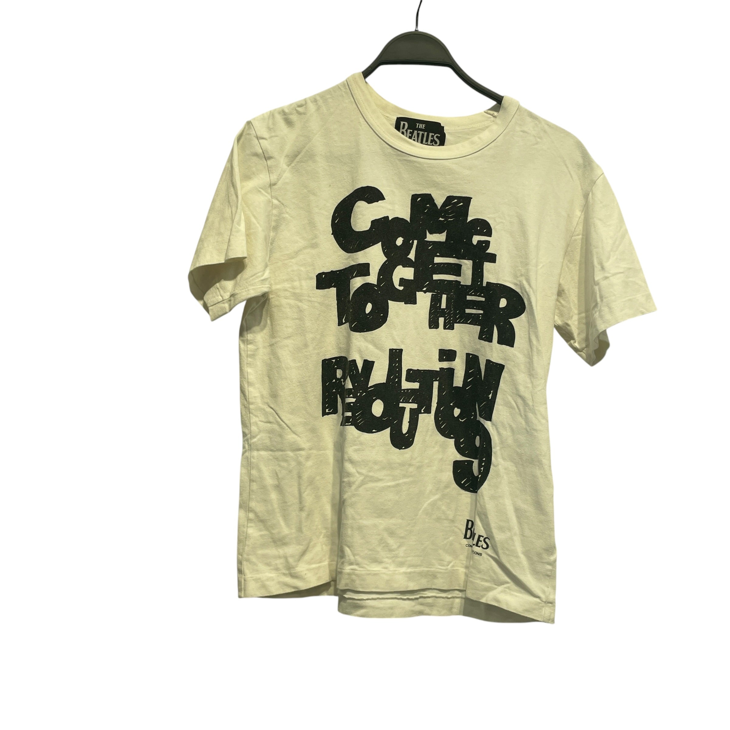 COMME des GARCONS HOMME/T-Shirt/L/Cotton/WHT/High Neck/BEATLES view 1