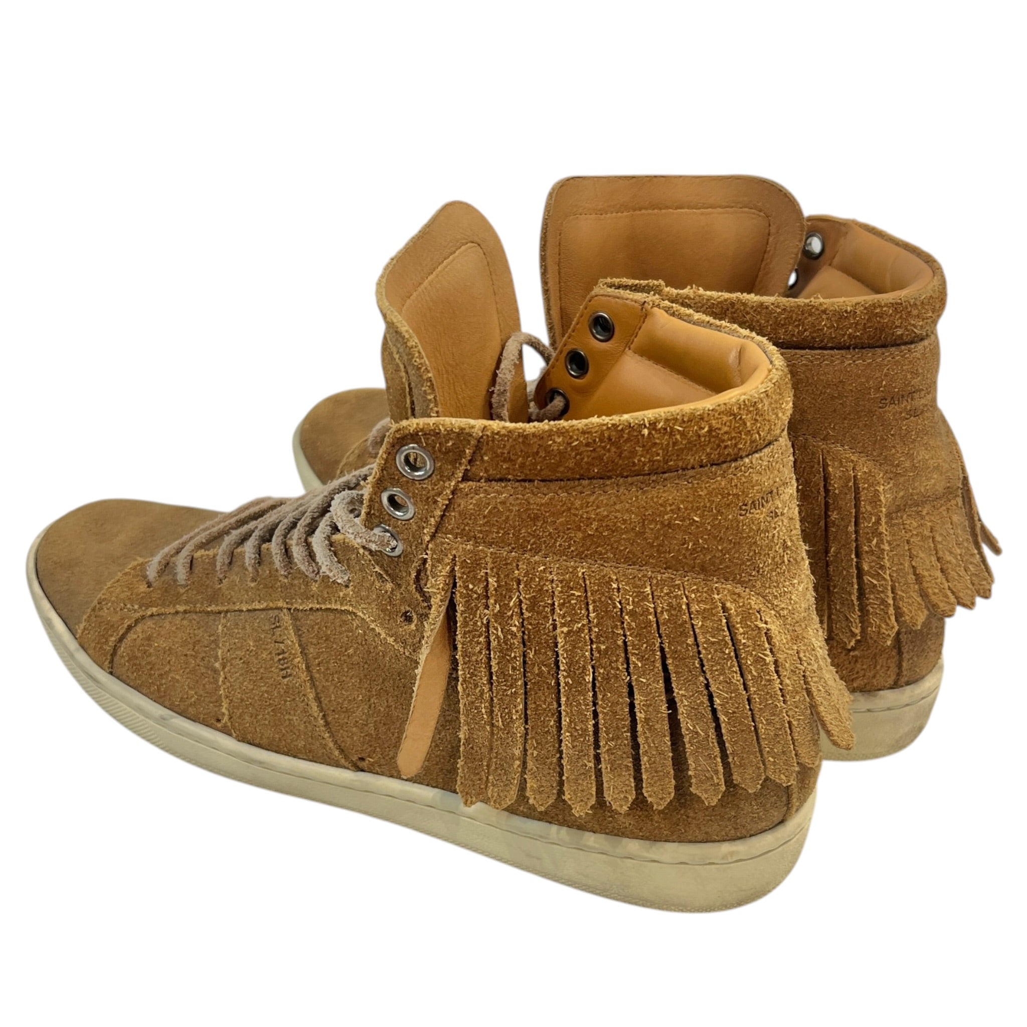 SAINT LAURENT/Hi-Sneakers/EU 37/Suede/CML/U-Tip/SL/18H FRINGE HIGHTOP view 2