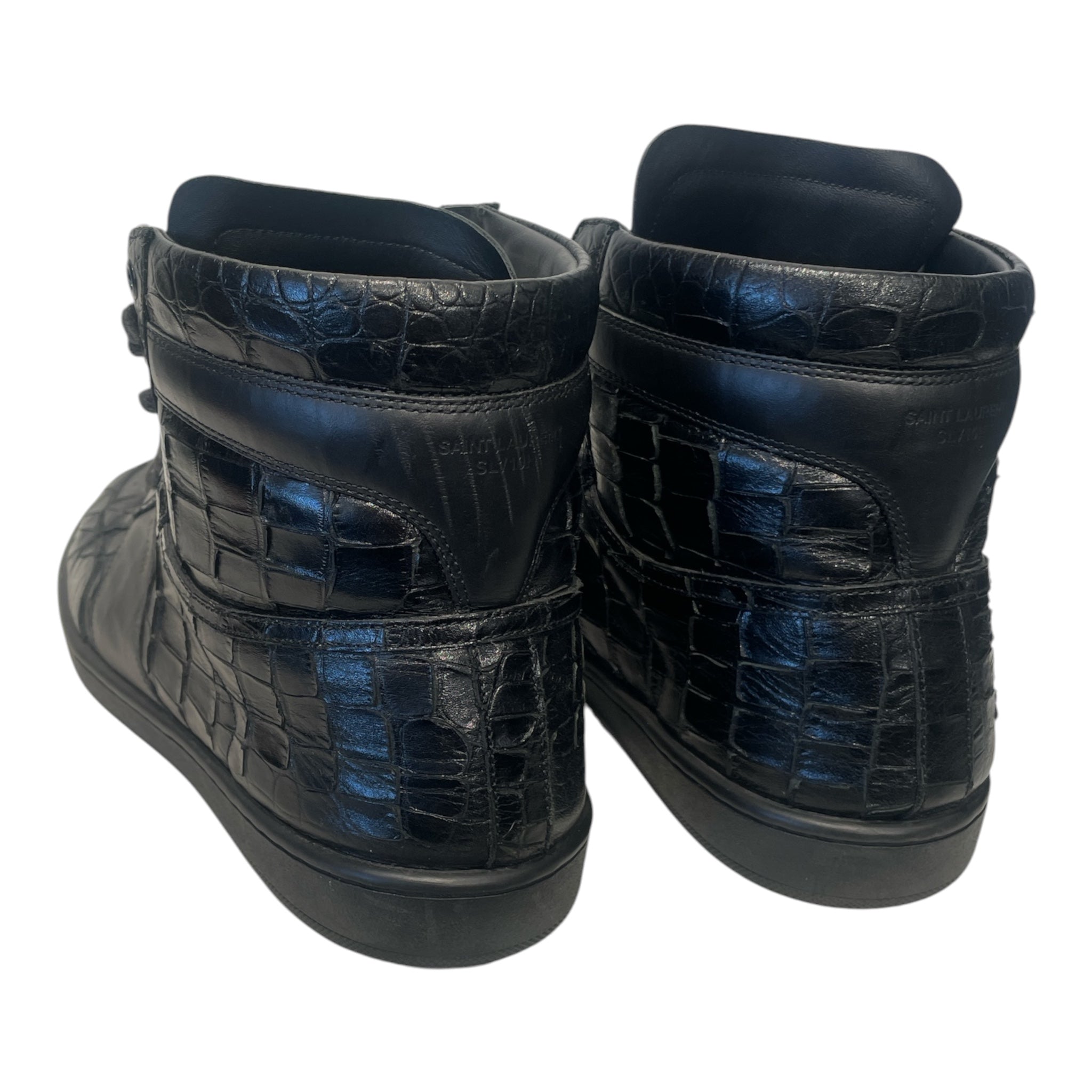 SAINT LAURENT/Hi-Sneakers/EU 43/Leather/BLK/SL-10H CROC view 2