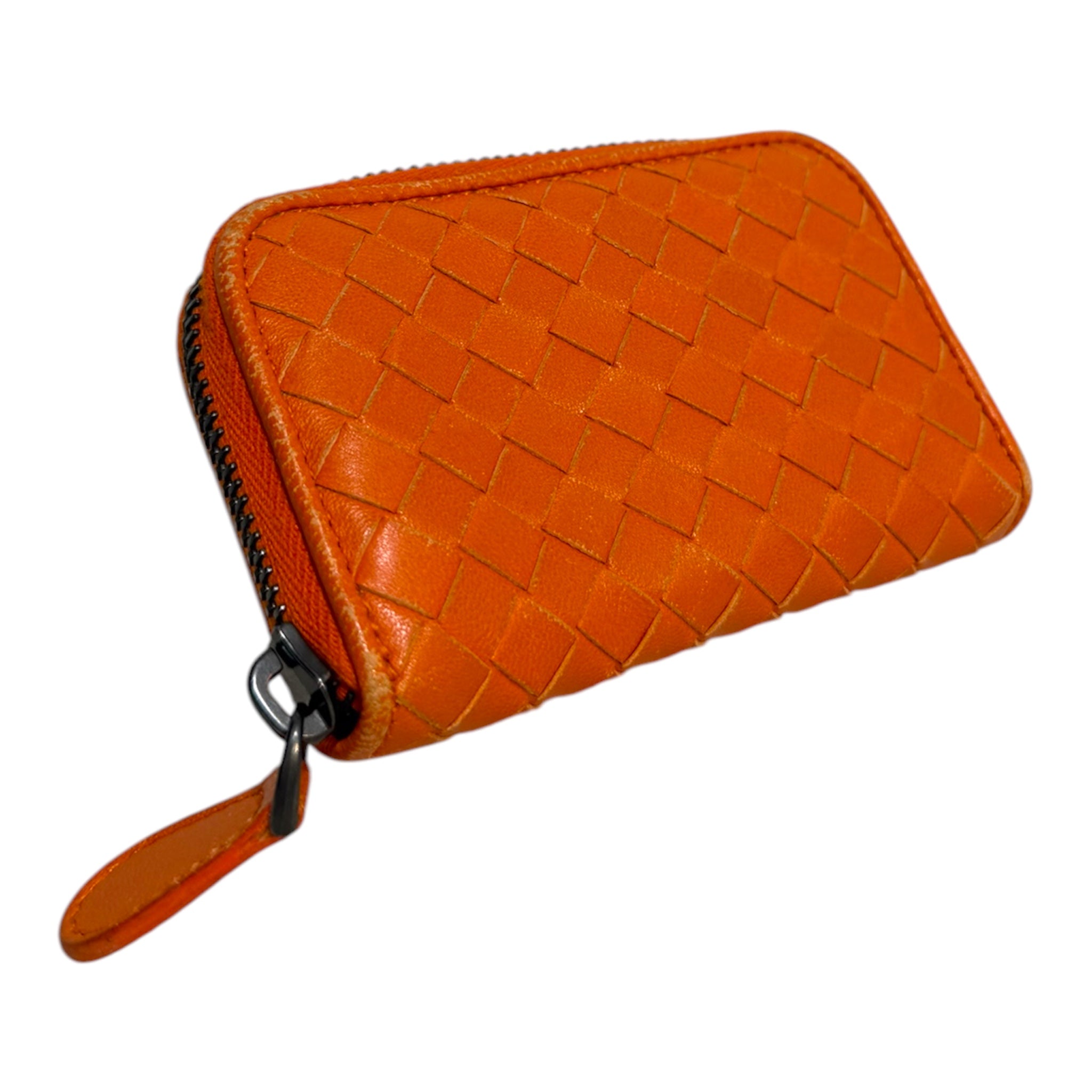 BOTTEGA VENETA/Coin Wallet/Leather/ORN/Intrecciato Zip-Around Wallet view 2