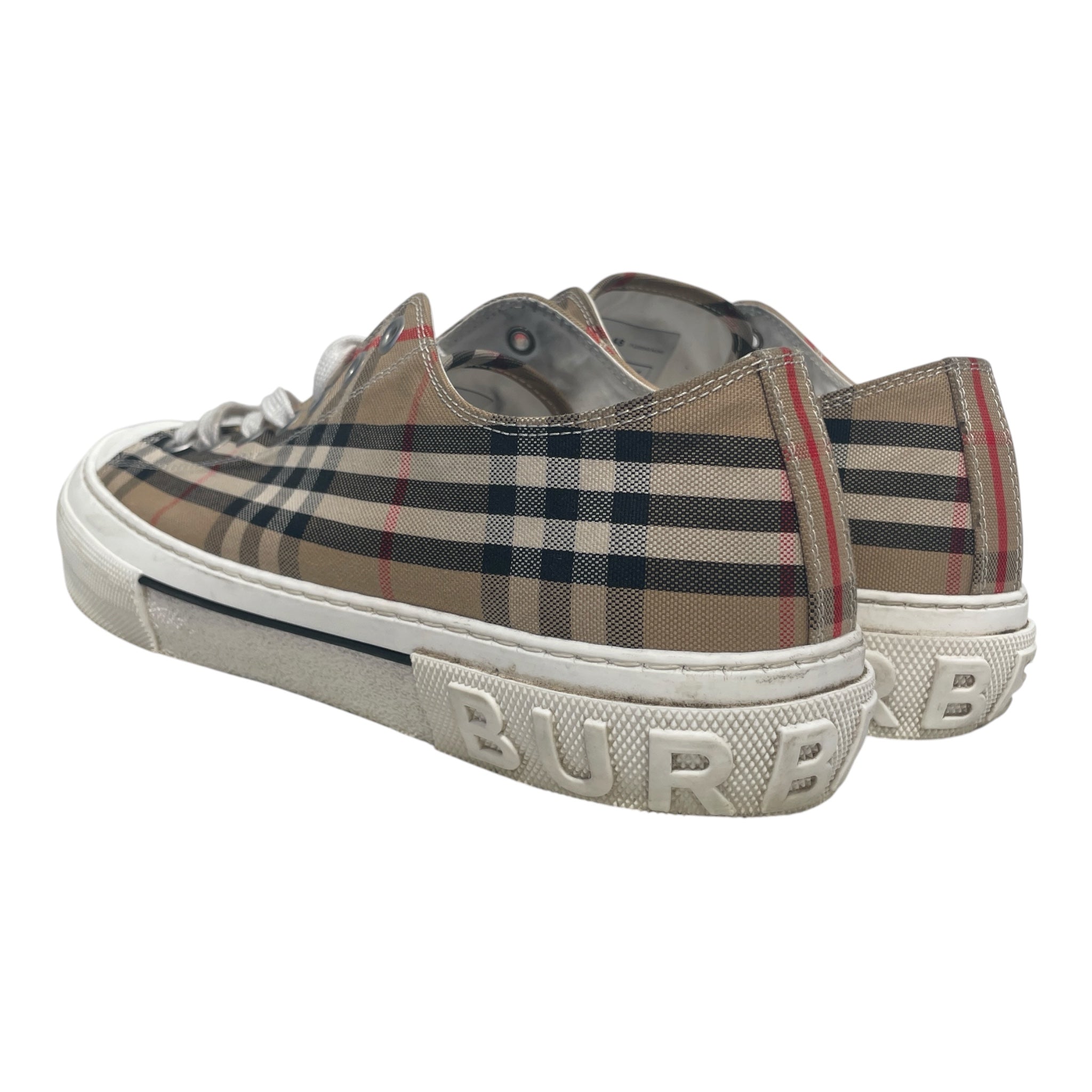 BURBERRY/Low-Sneakers/EU 46/Cotton/CML/plaid/whitelaces view 2