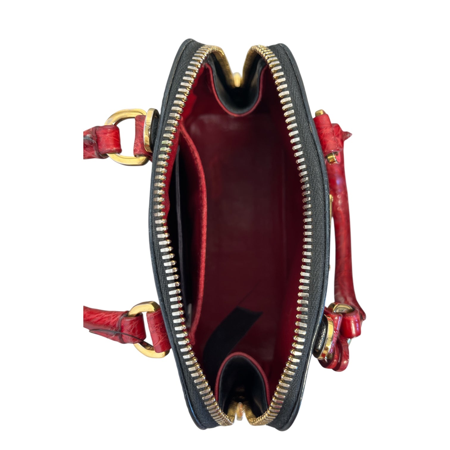 PRADA/Hand Bag/Leather/BLK/mini promenade view 5