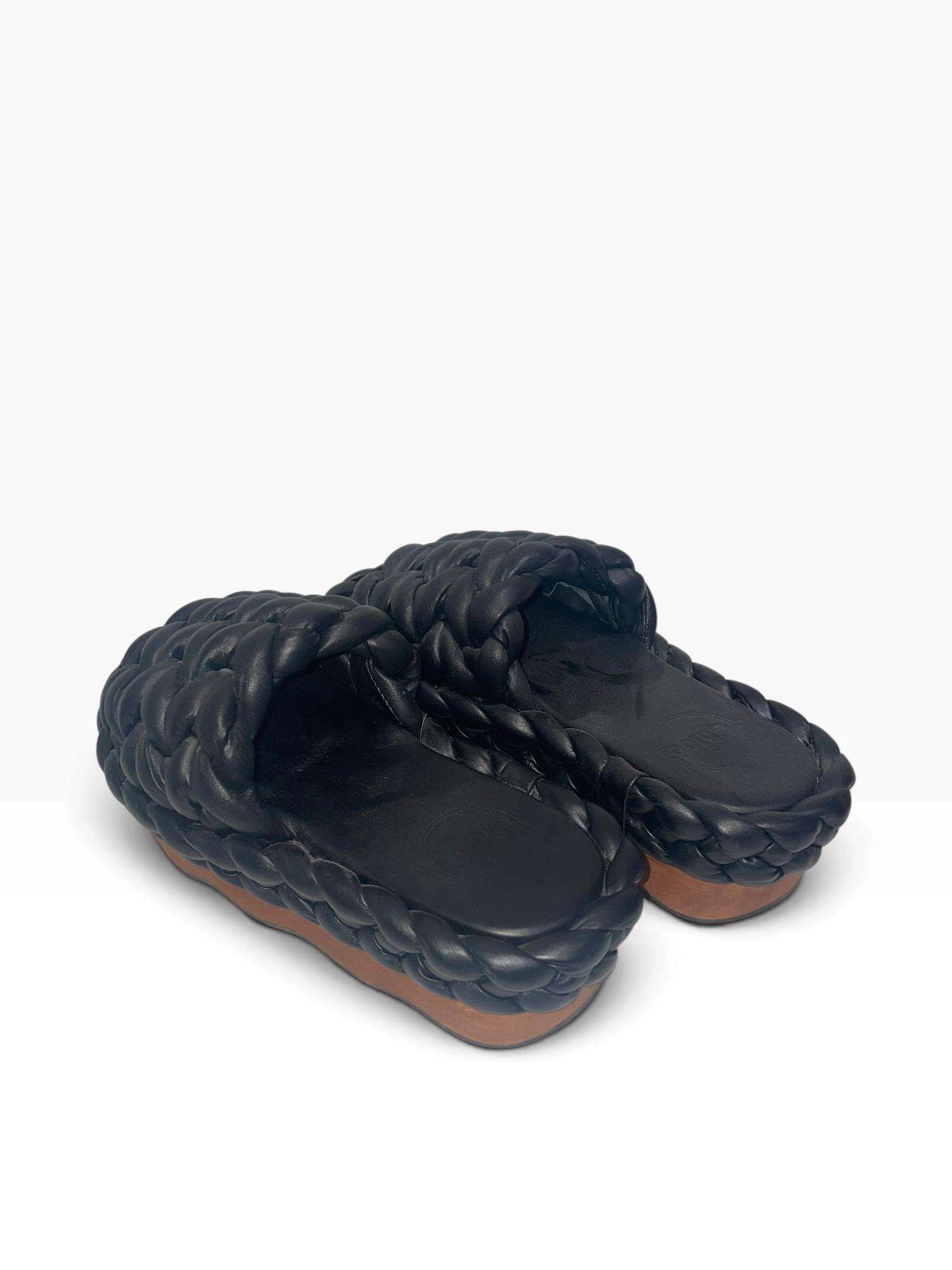 Chloe/Sandals/US 7/Leather/BLK/Kacey Woven view 2