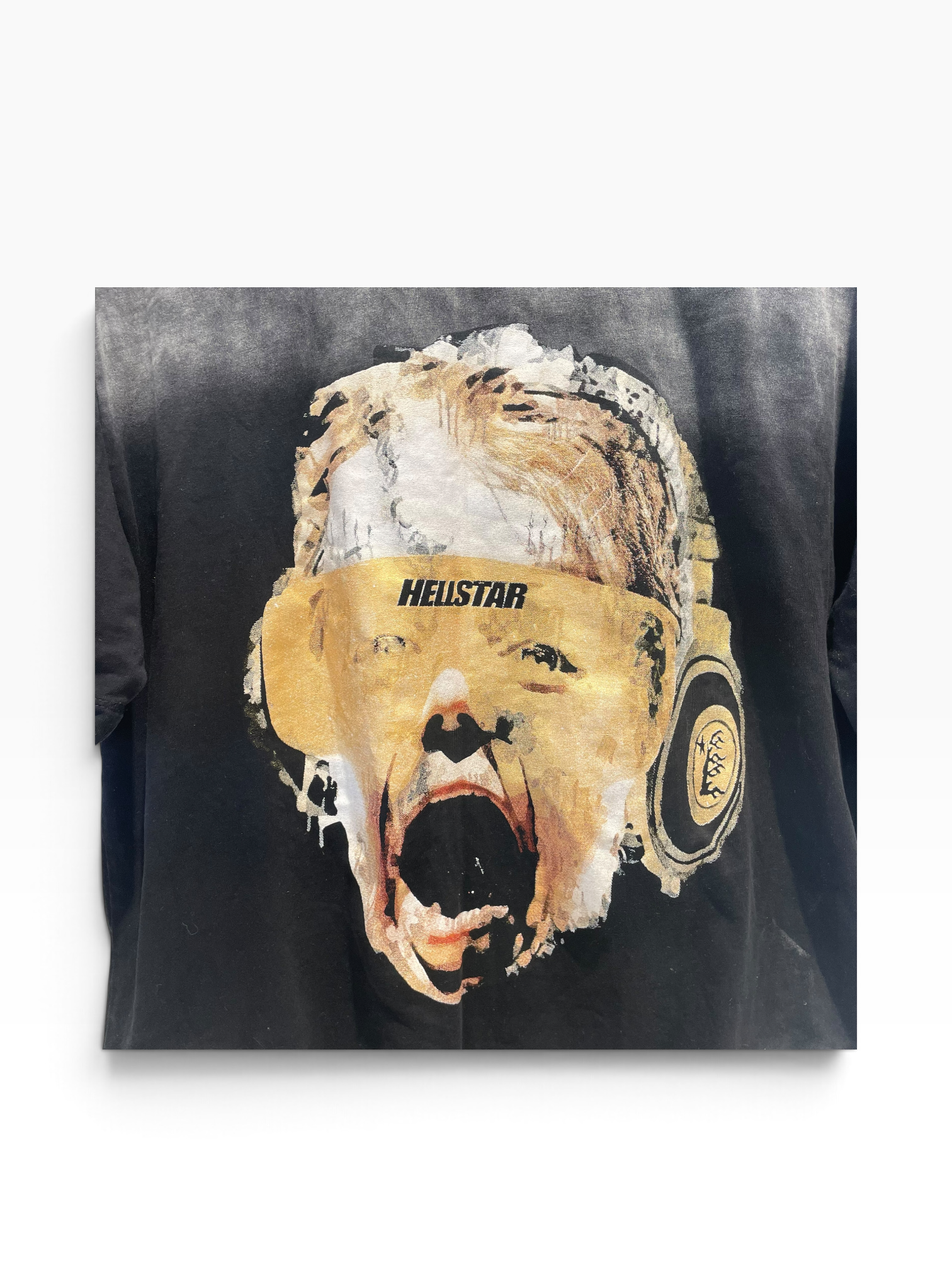 HELLSTAR/T-Shirt/M/Cotton/BLK/SCREAM EARPHONES KID view 3