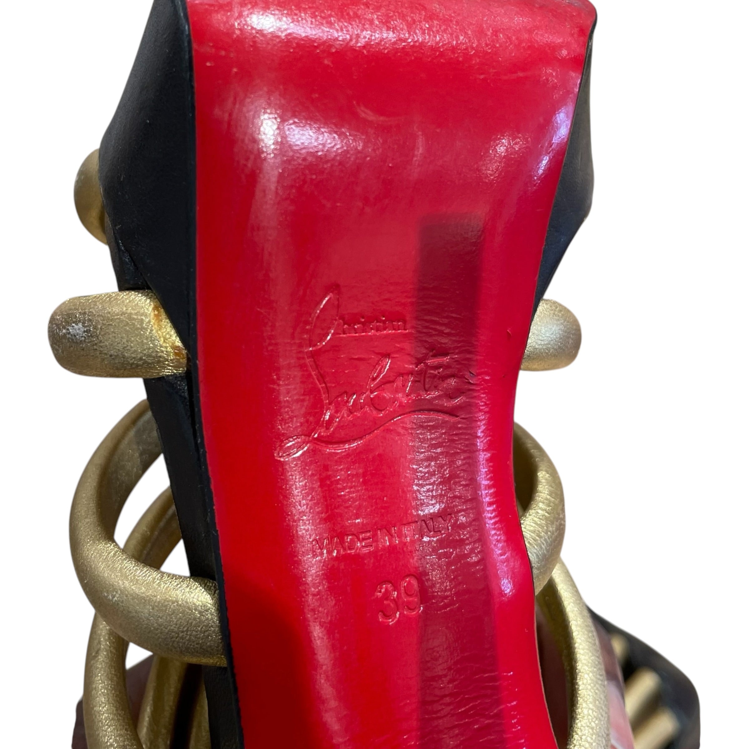 Christian Louboutin/Heels/EU 39/GLD/romaine platform view 8