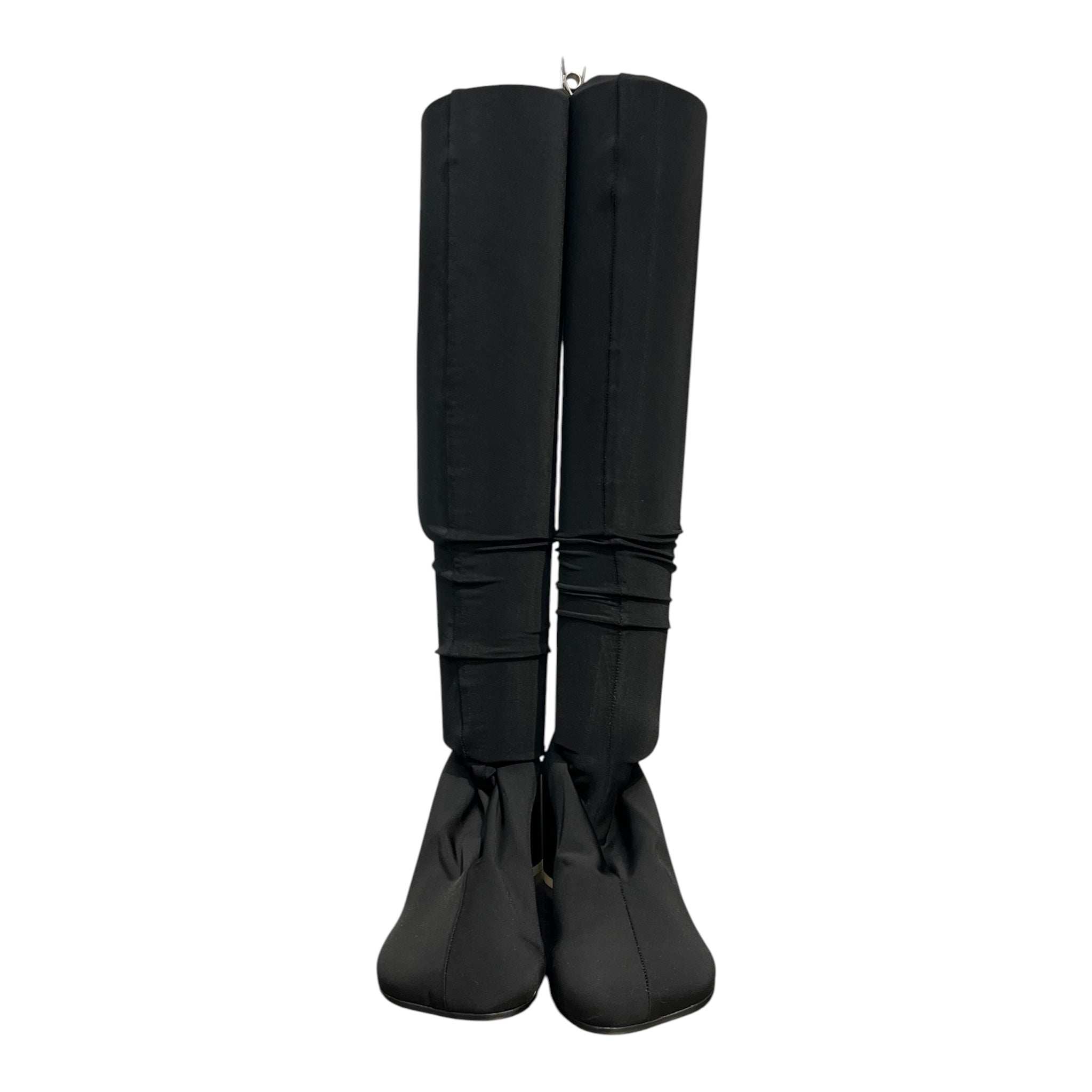 MM6/Long Boots/EU 36/BLK/SOCK BOOTS ROUND HEEL view 2