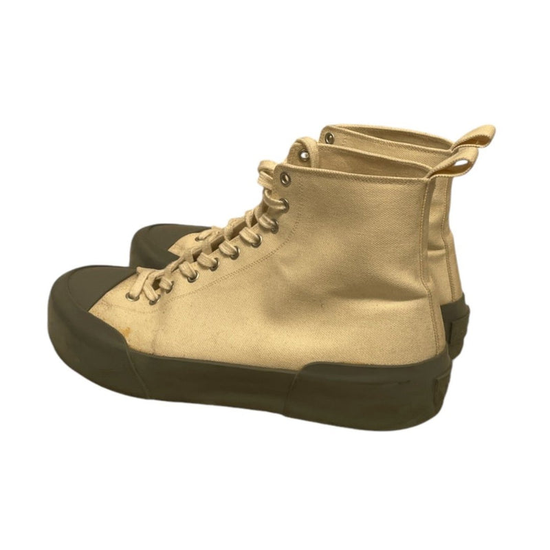 JIL SANDER/Hi-Sneakers/EU 41/Cotton/WHT/GREY SOLE