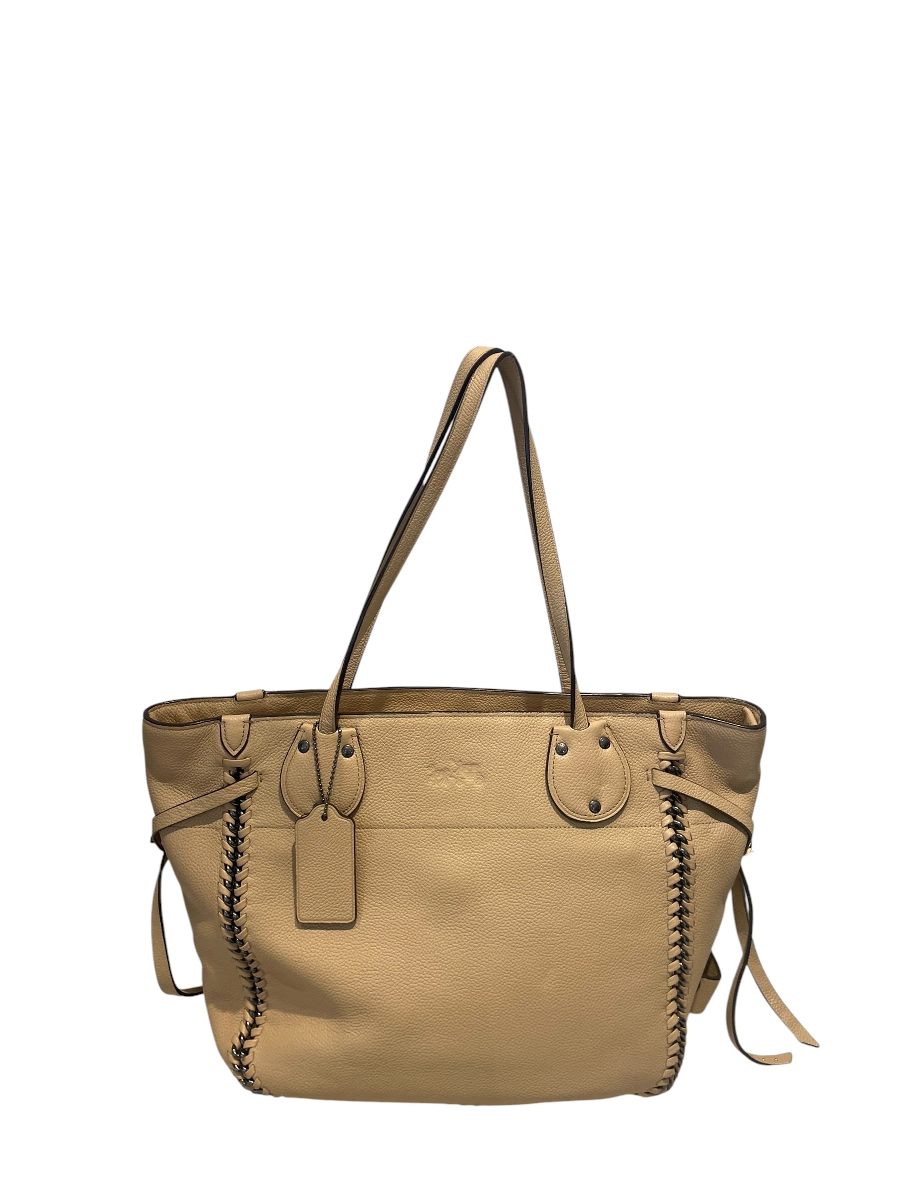 COACH/Tote Bag/Leather/BEG/Tatum Luxury view 1