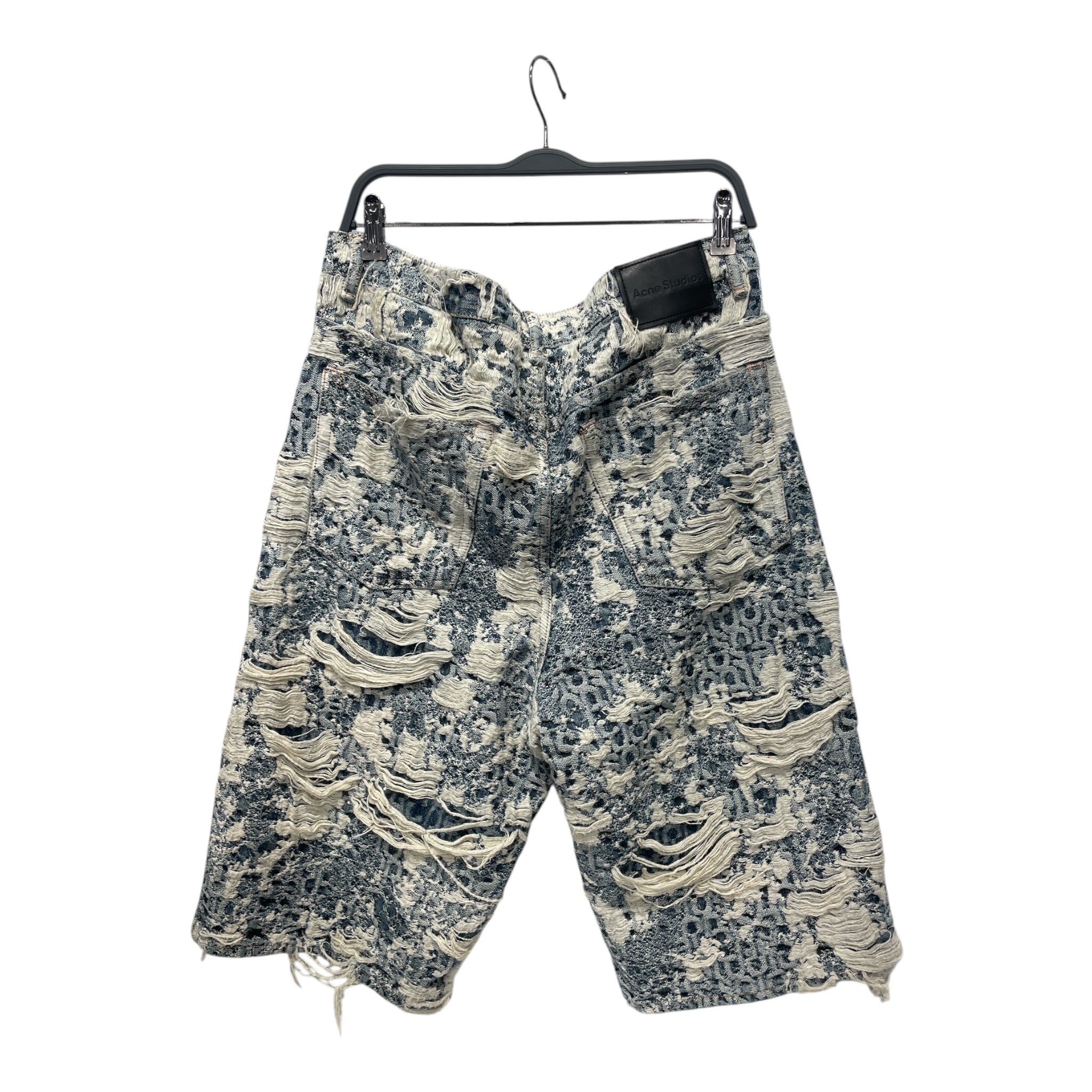 Acne Studios/Shorts/52/Denim/BLU/DISTRESSED DENIM view 2