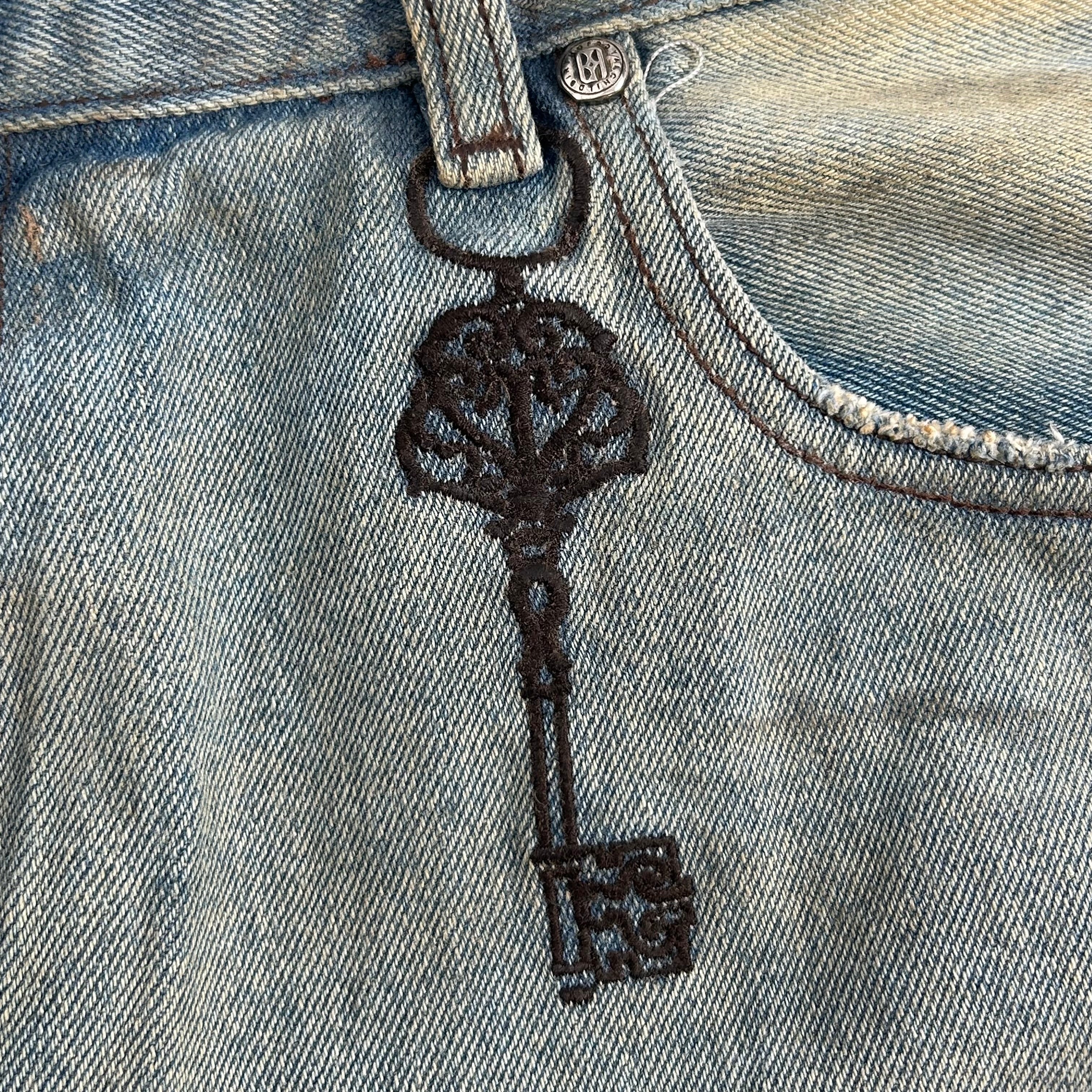 Birth Of Royal Child/Skinny Pants/XL/Denim/BLU/DISTRESSED/FADED view 5