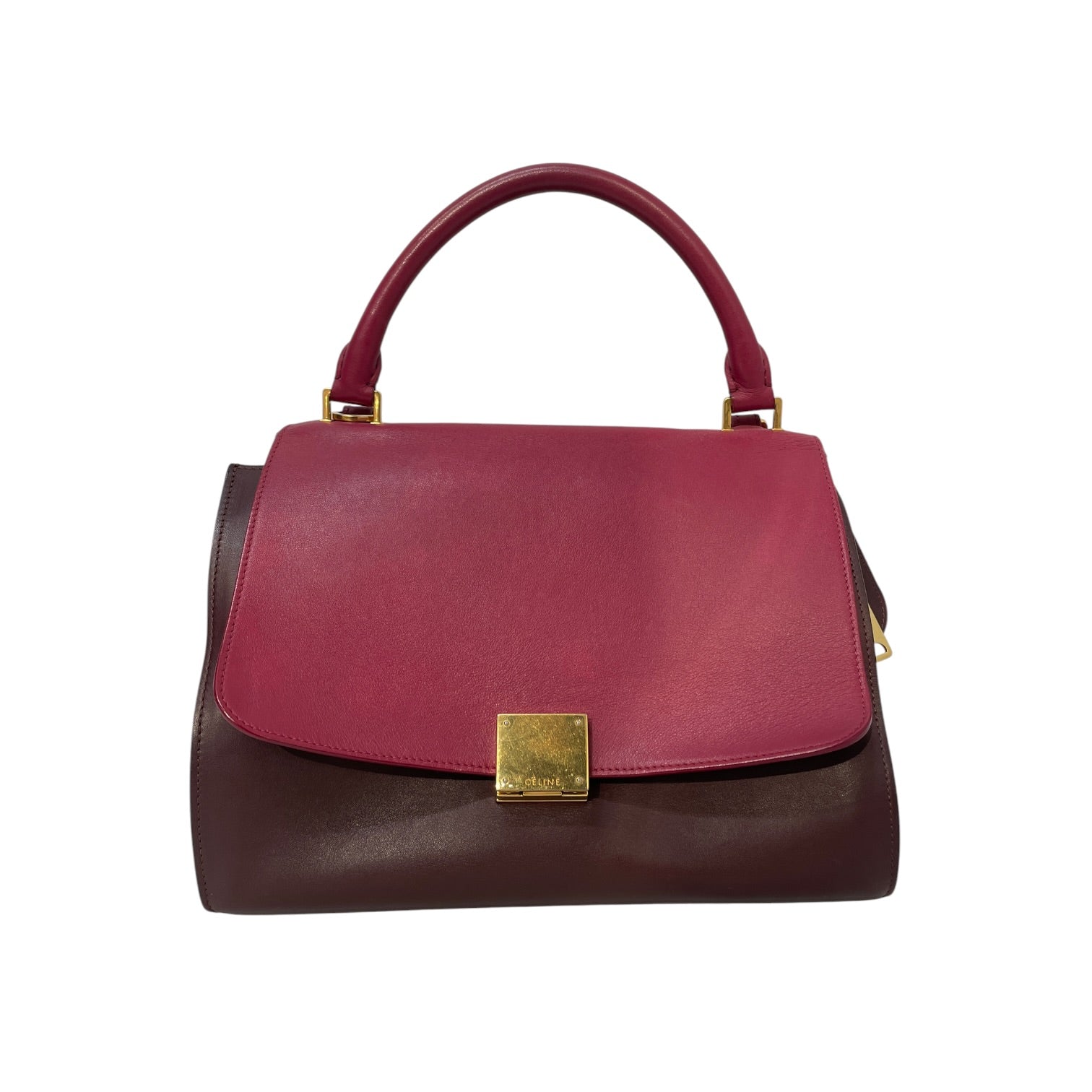 CELINE/Hand Bag/Border/Leather/BRD/celine multicolour trapeze view 1