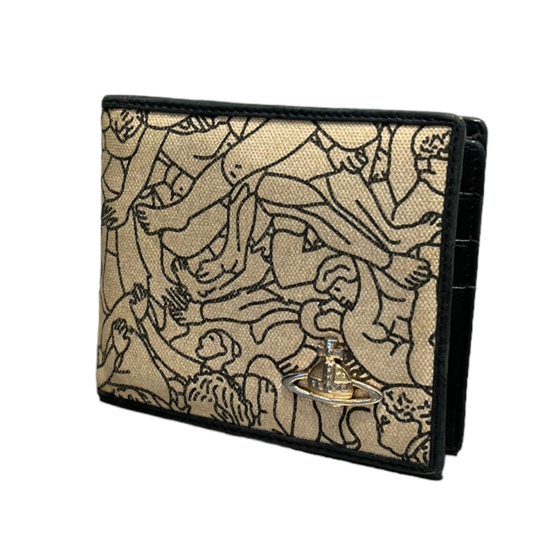 Vivienne Westwood/Trifold Wallet/All Over Print/Leather/CRM/