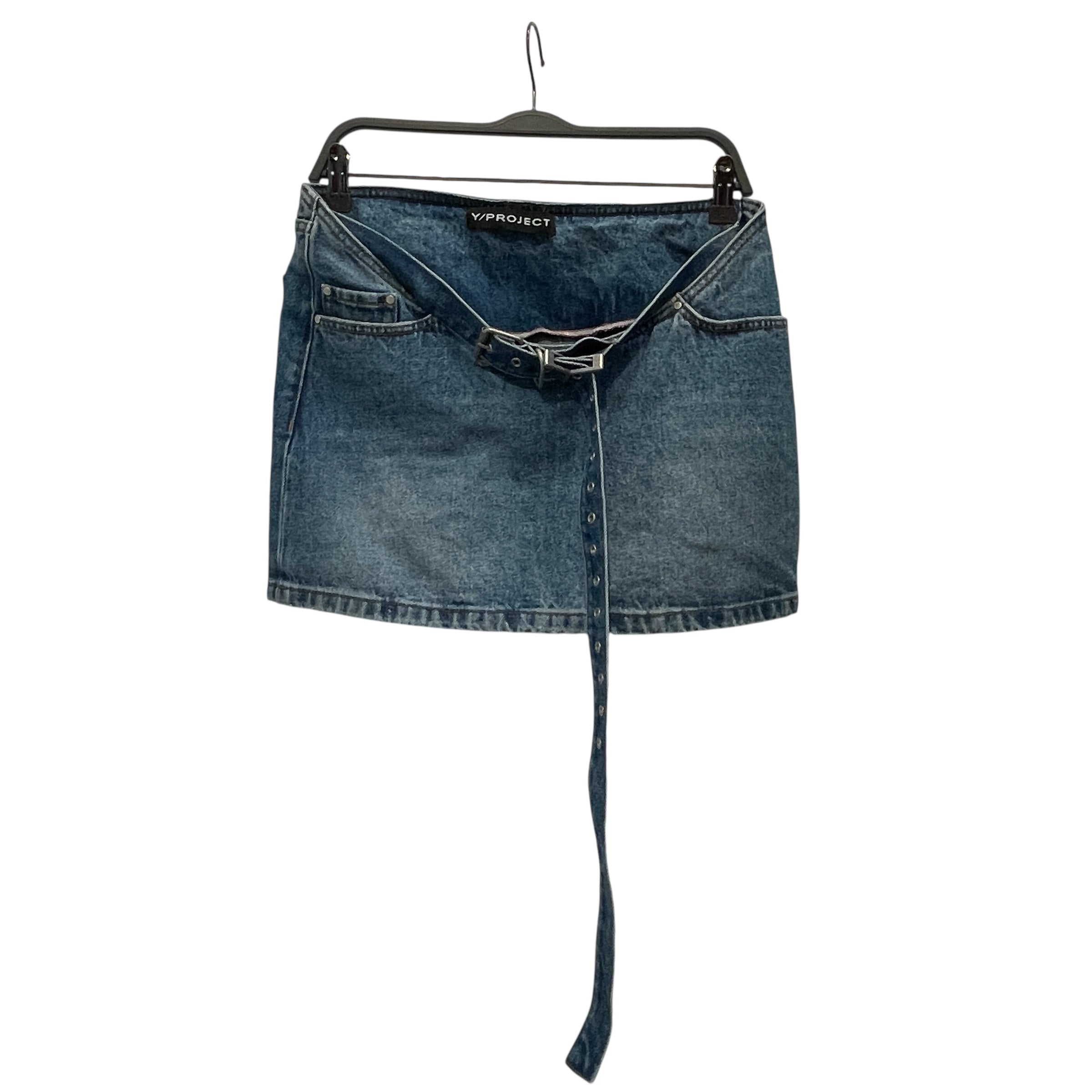 Y/PROJECT/Skirt/26/Cotton/BLU/ view 1