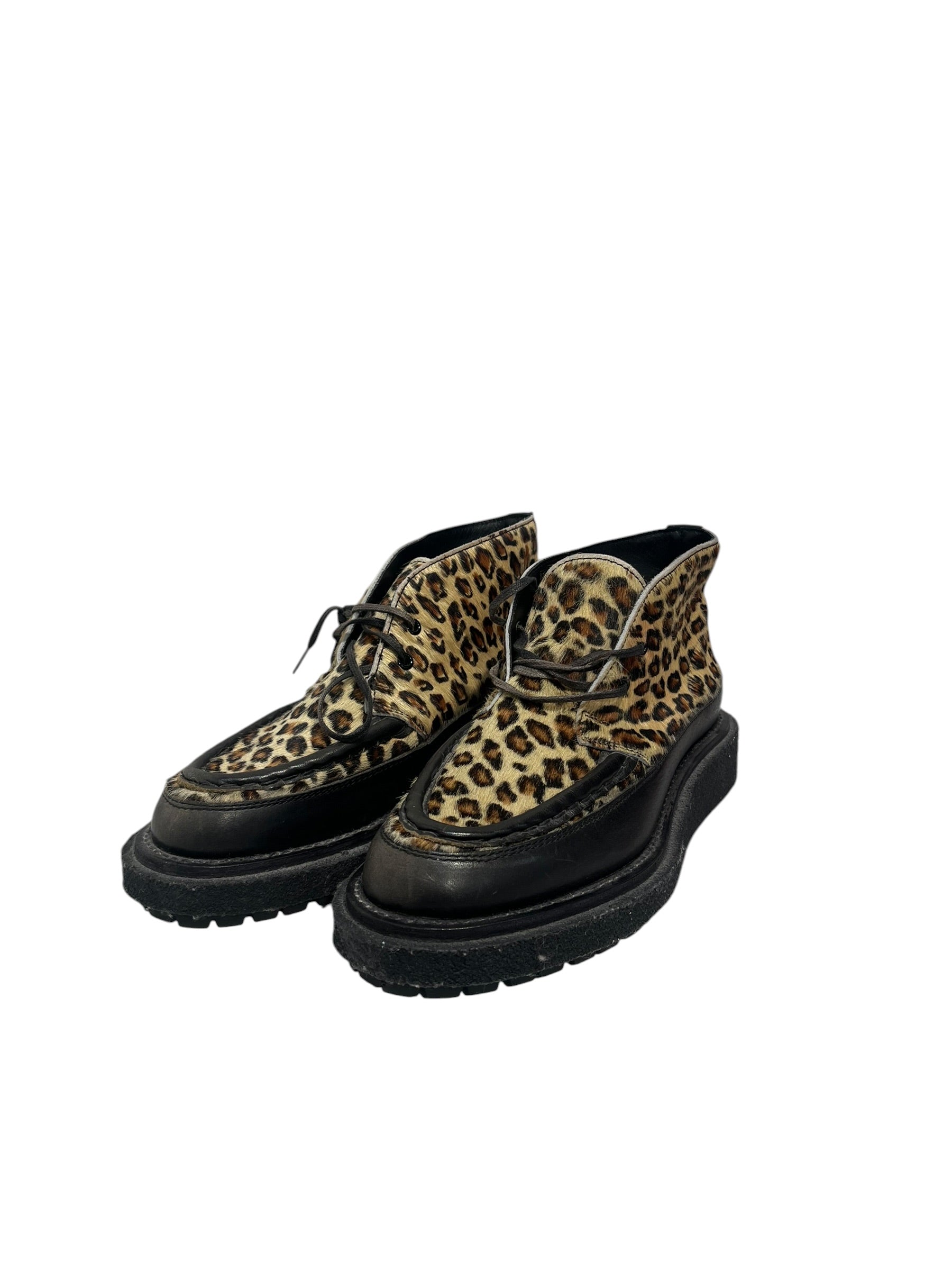 Sacai/Hi-Sneakers/EU 40/Leopard/Horsehide/BRW/ view 1