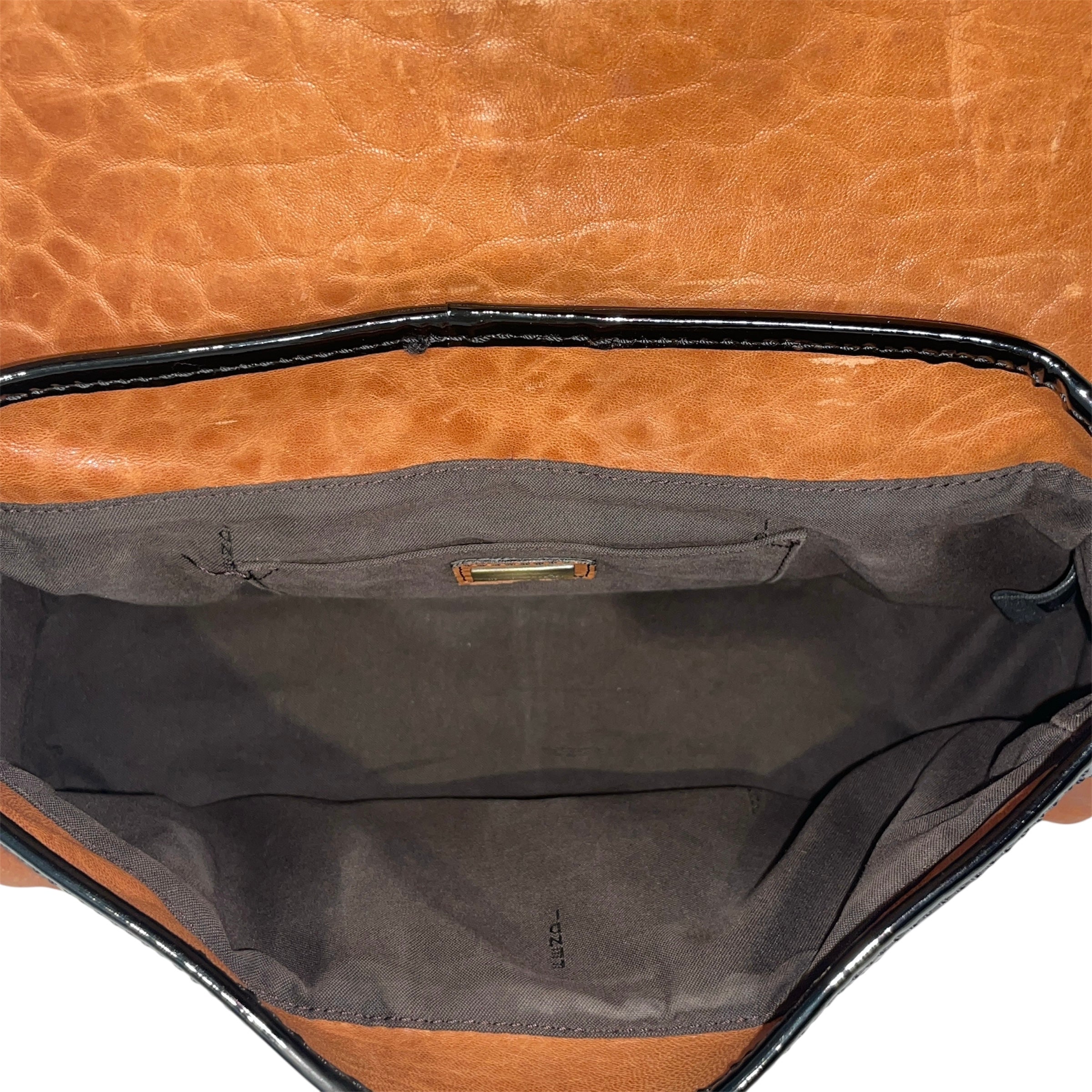 FENDI/Bag/Leather/BRW/Double Buckle Bag view 4