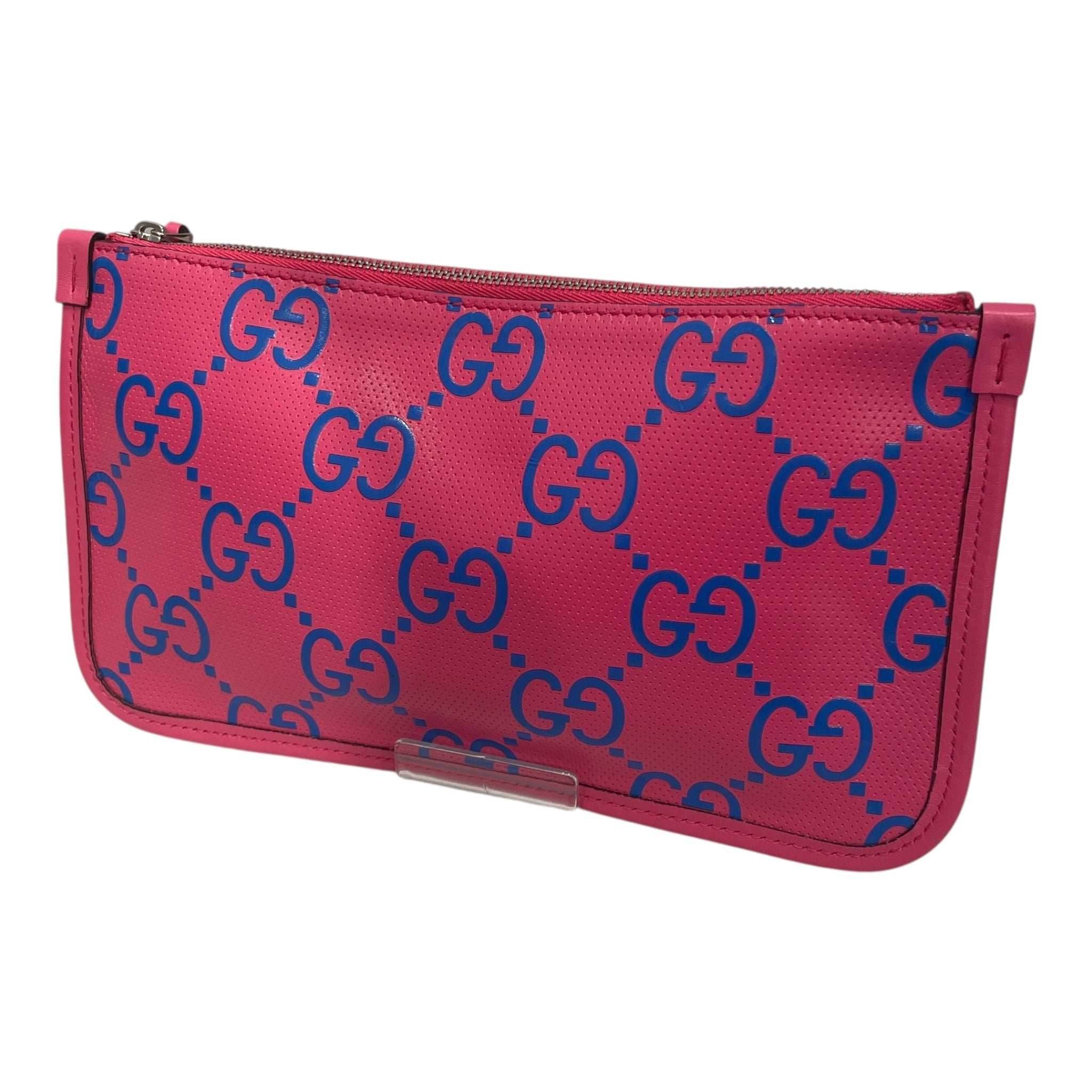 GUCCI/Pouch/Monogram/Leather/PNK/BLU/PINK MONOGRAM view 1
