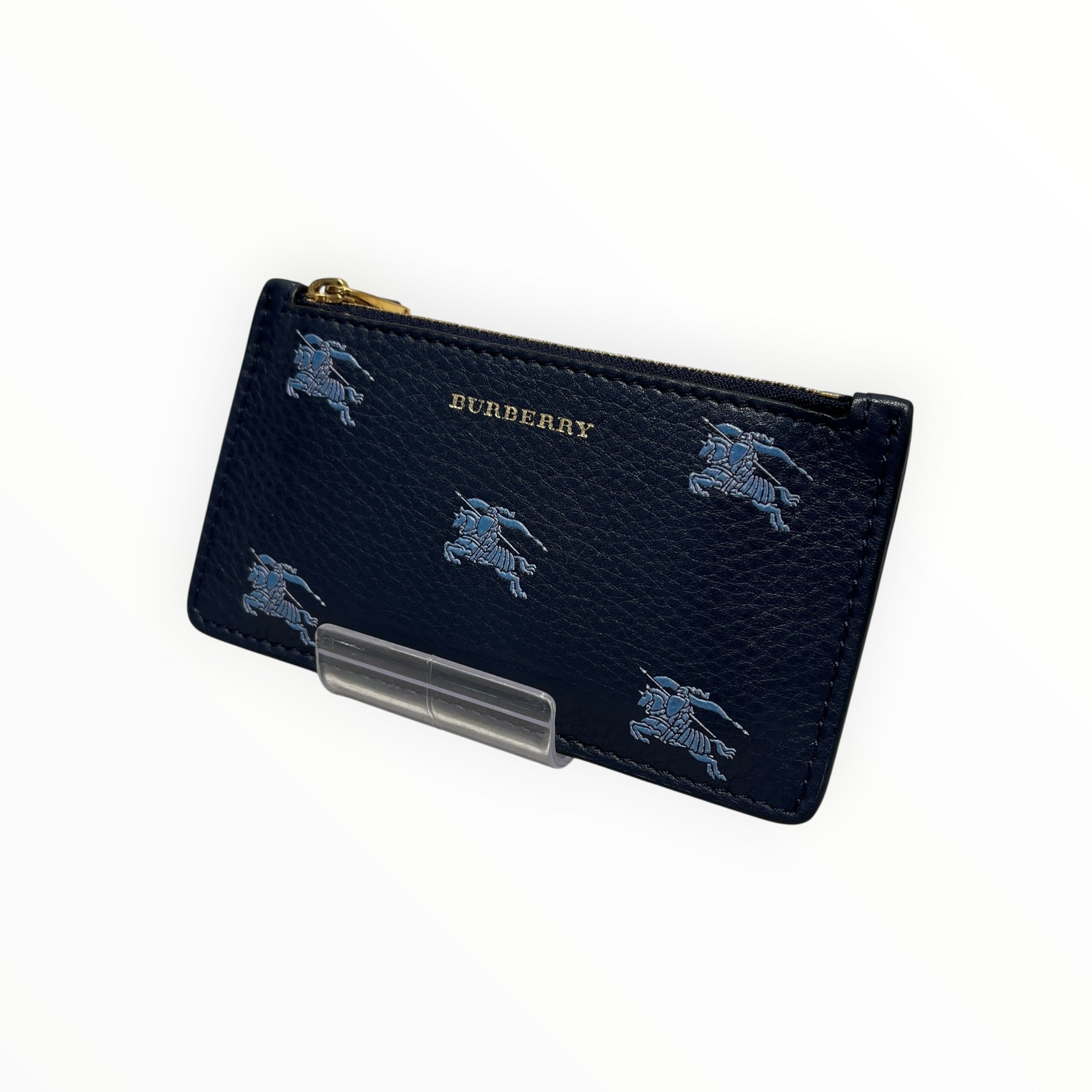 BURBERRY LONDON/Coin Wallet/Monogram/Leather/BLU/L's/BLU LOGO COIN/WALLET view 1