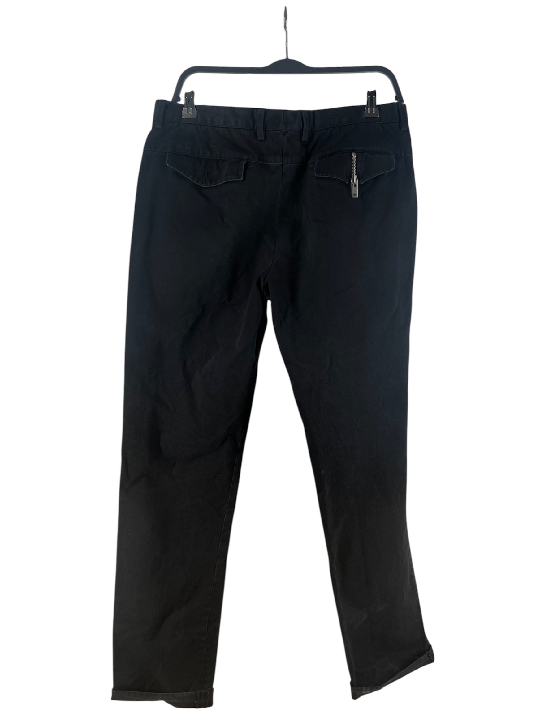 Maison Margiela/Straight Pants/50/Cotton/BLK/03 5794 9931 view 2