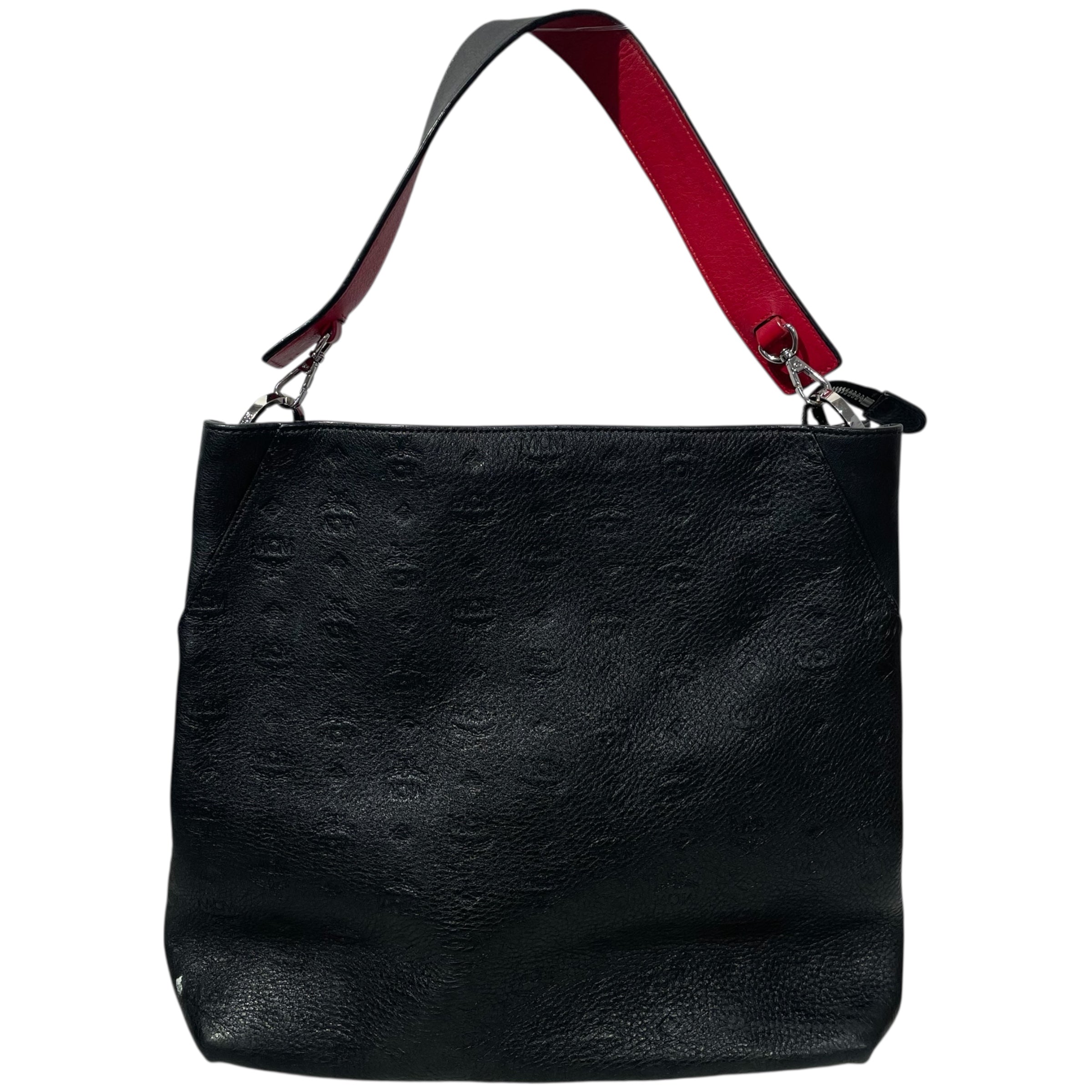 MCM/Cross Body Bag/Monogram/Leather/BLK/ view 2
