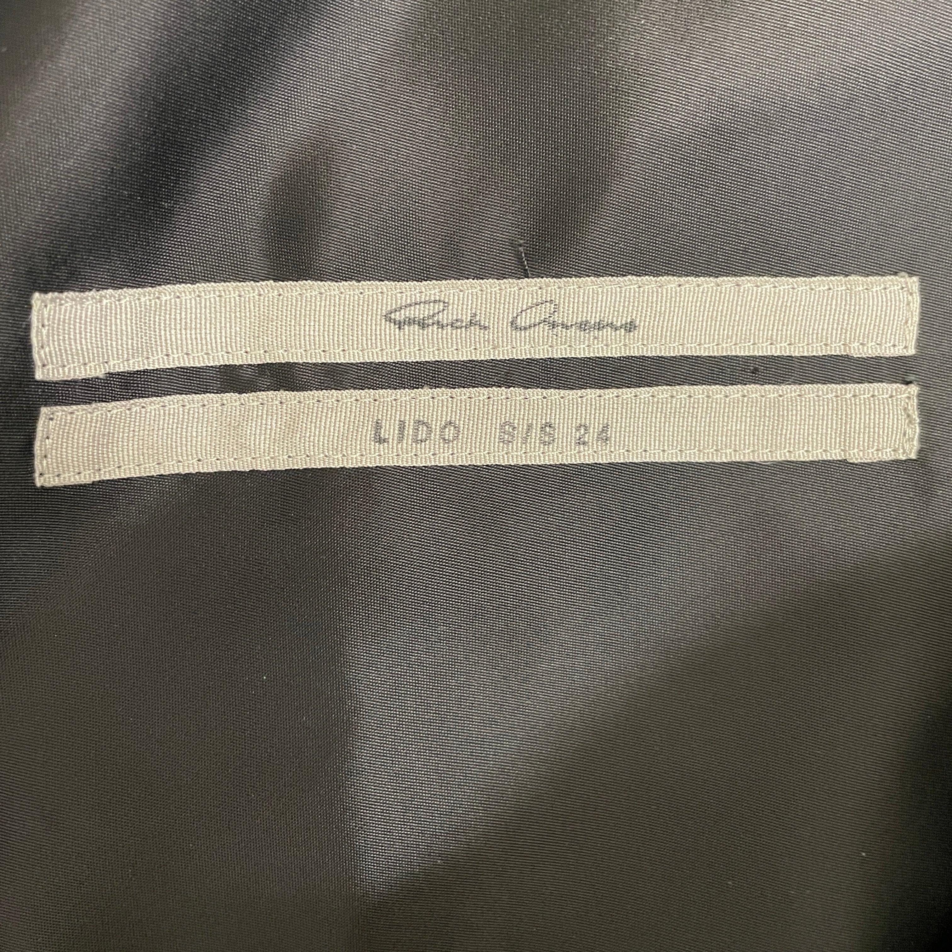 Rick Owens/Jacket/36/Polyester/BLK/Lido Gimp Jacket view 3