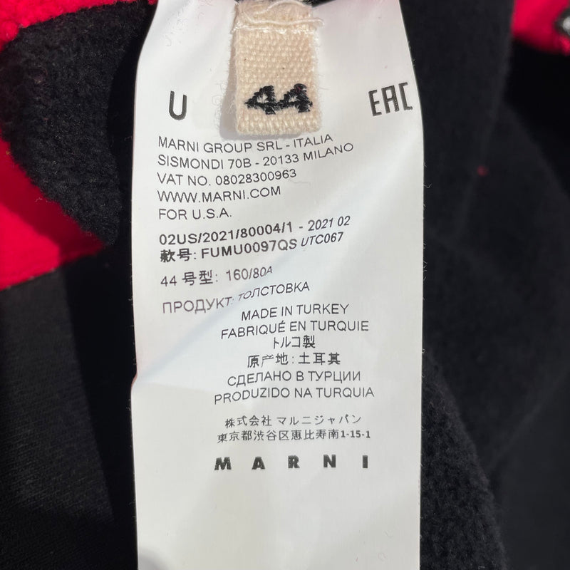 MARNI/Hoodie/44/Cotton/RED/BLACK BACK