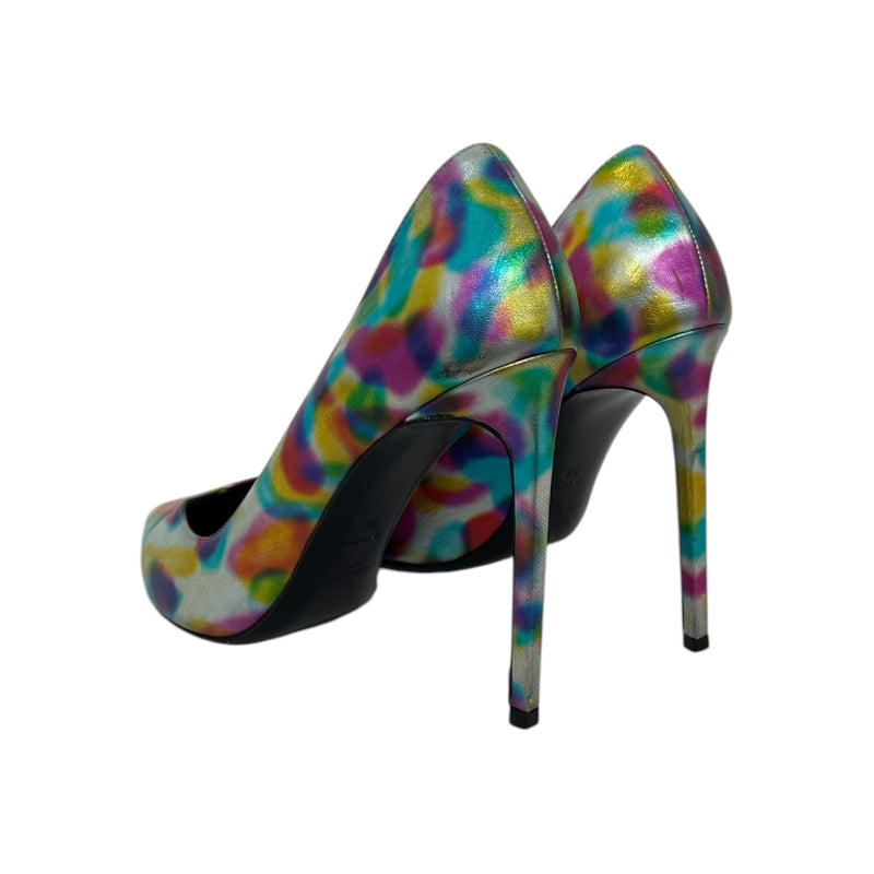 SAINT LAURENT/Heels/EU 38/Leather/MLT/rainbow