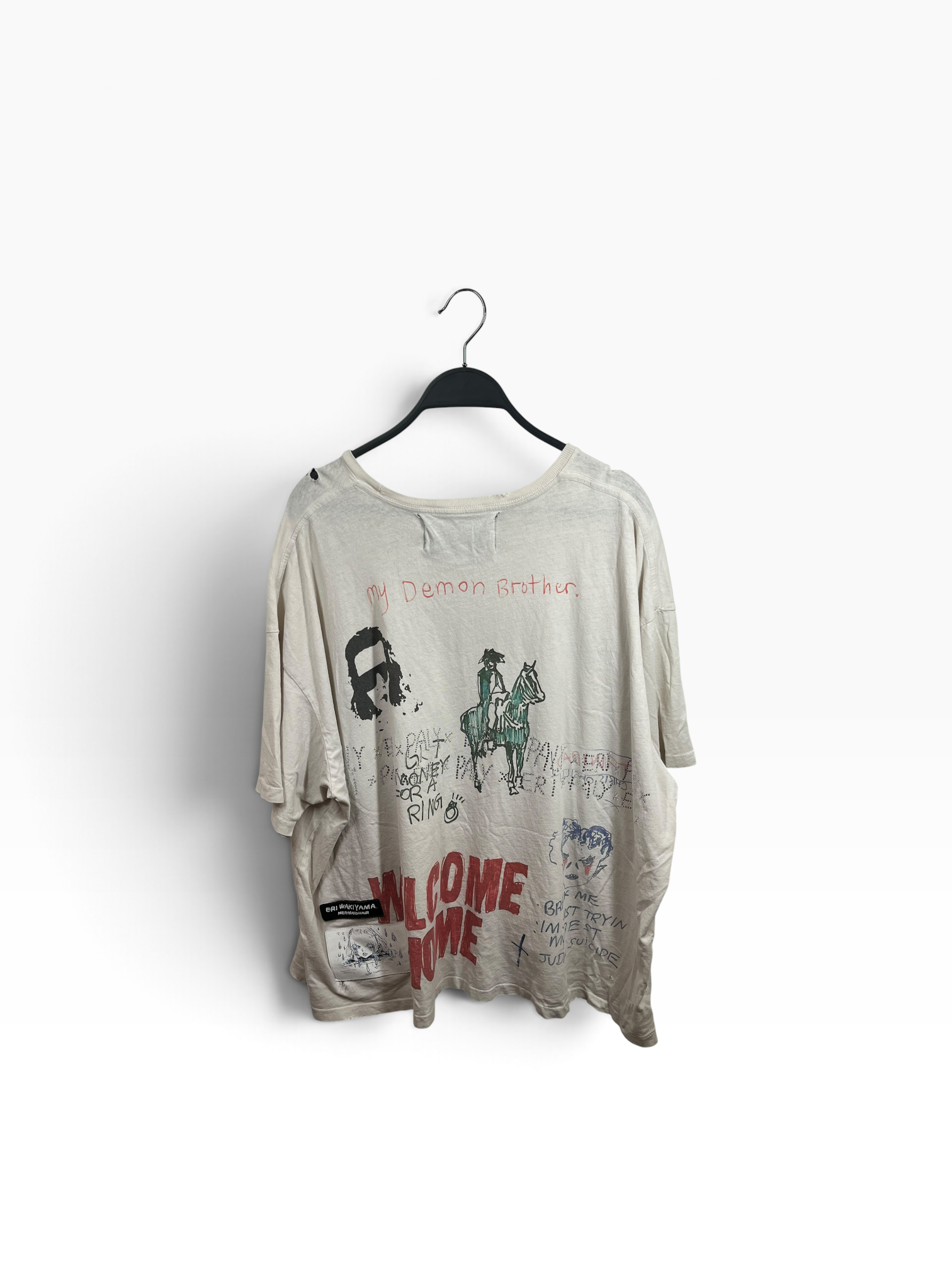 Paly/T-Shirt/L/Cotton/CRM/Bad Luck Tee view 2