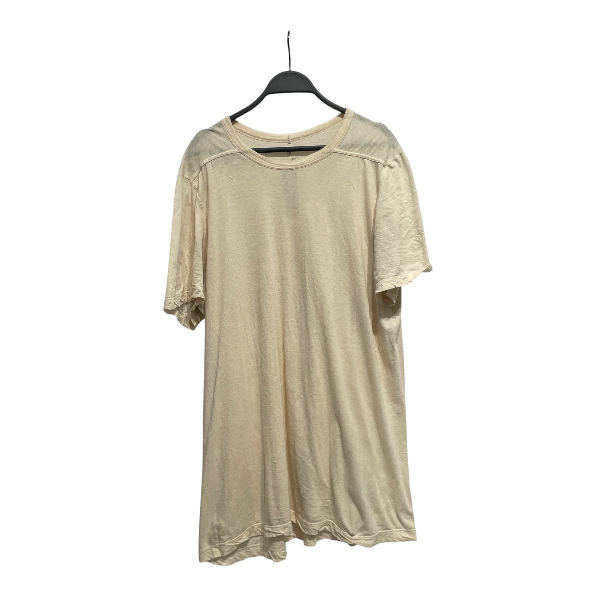Rick Owens/T-Shirt/XL/Cotton/CRM/Raglan Sleeve/ view 1