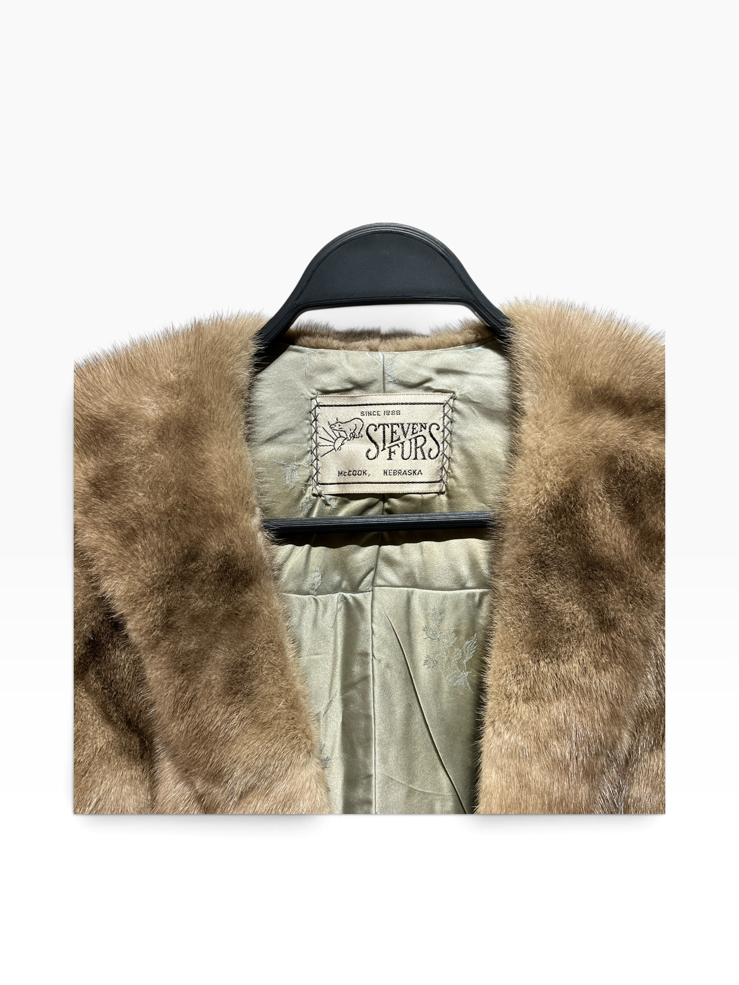 Stevens Furs/Coat/Fur/BEG/mink fur stole view 3