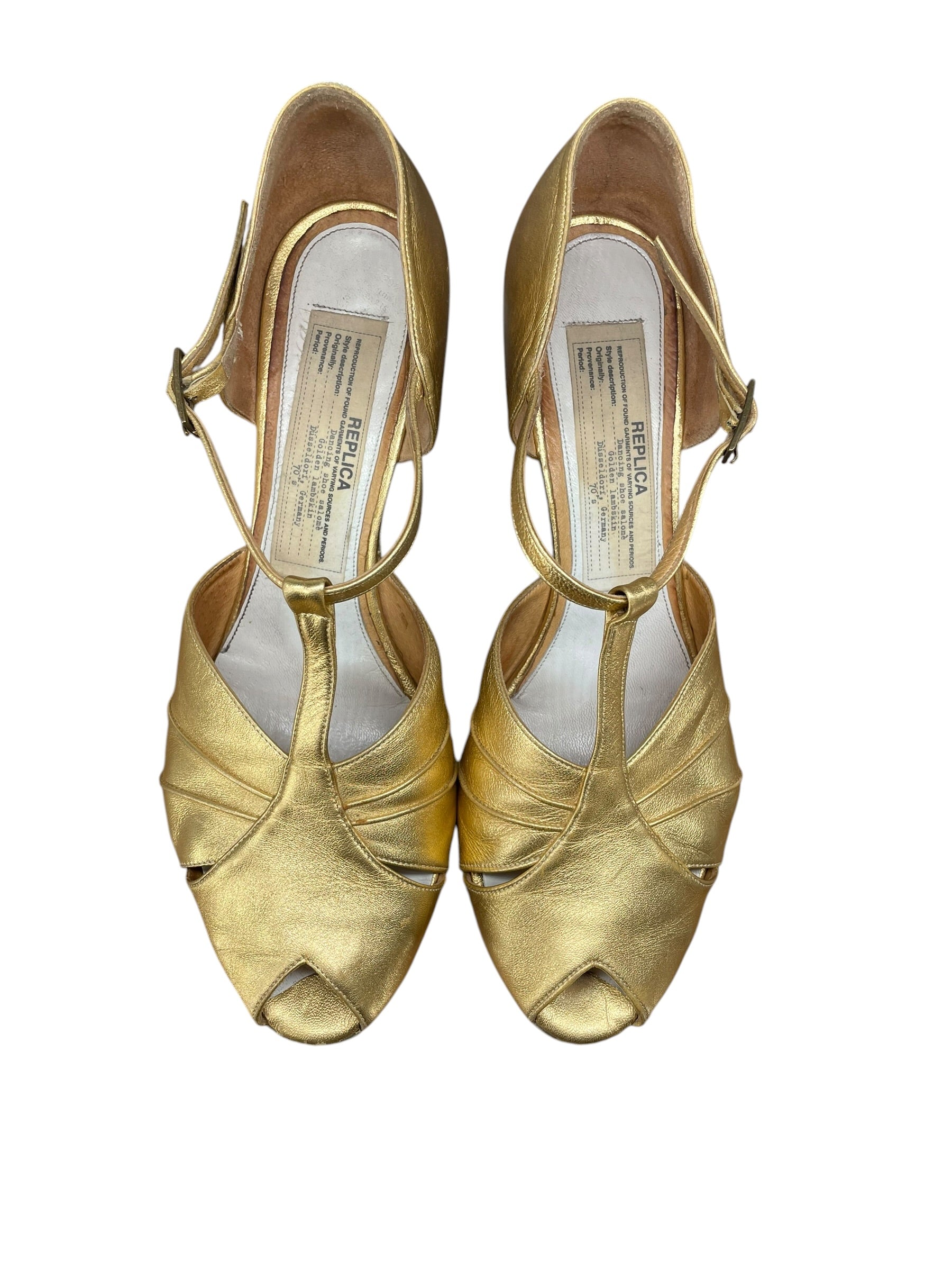 Maison Margiela/Heels/EU 41/Leather/GLD/DANCING SHOE SALOME view 4