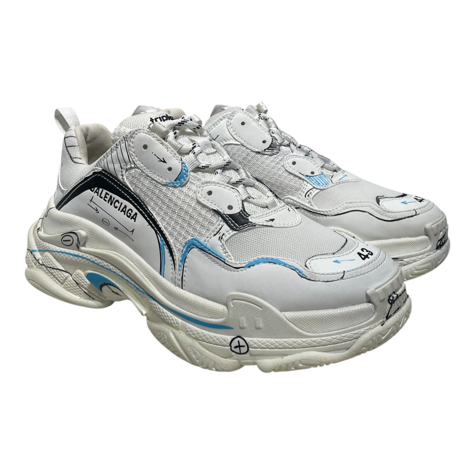 BALENCIAGA/Shoes/US 10/Leather/WHT/ view 1