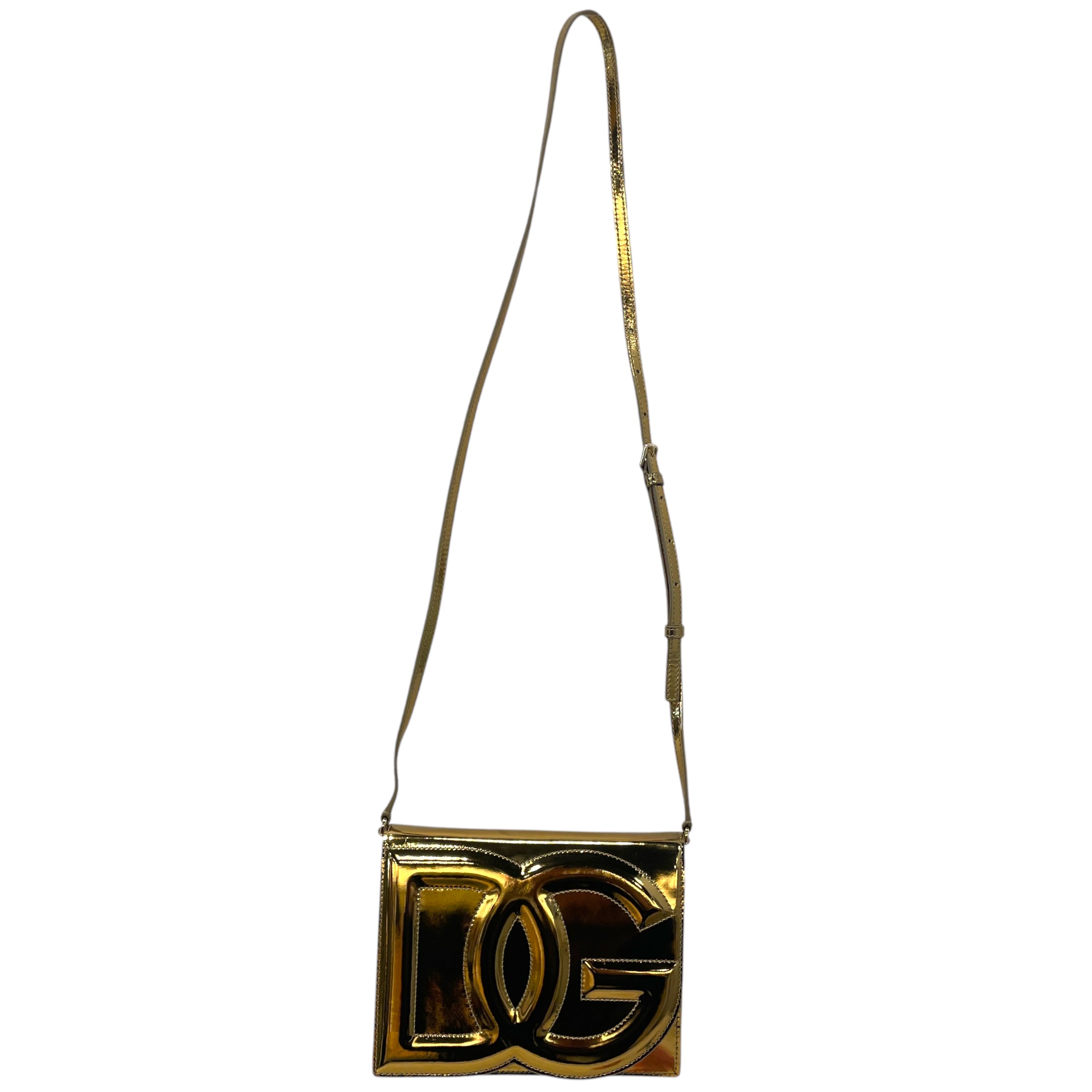 DOLCE&GABBANA/Cross Body Bag/S/Leather/GLD/DG Metallic Logo view 1