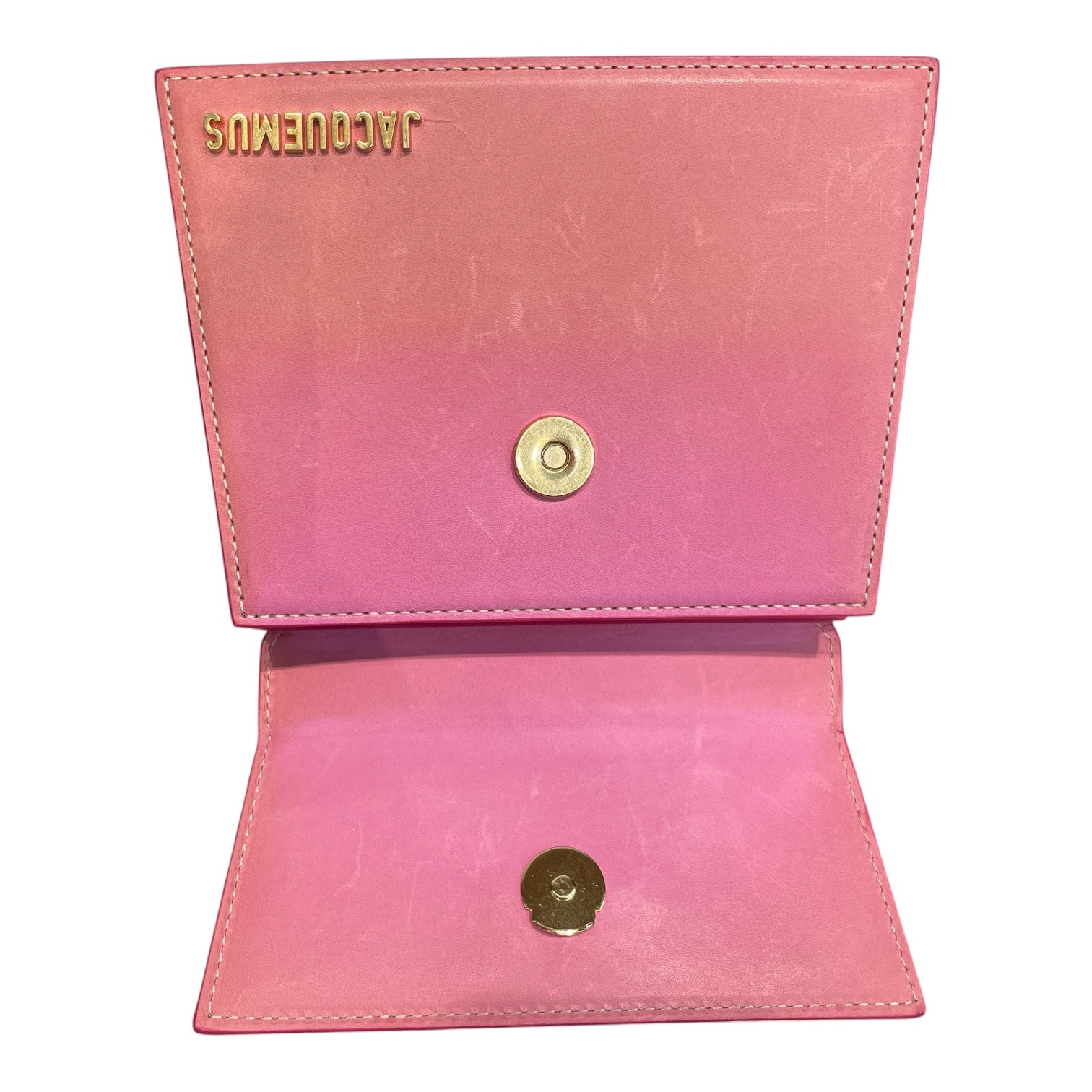 JACQUEMUS/Hand Bag/Leather/PNK/GOLD LOGO TOP HANDLE view 3