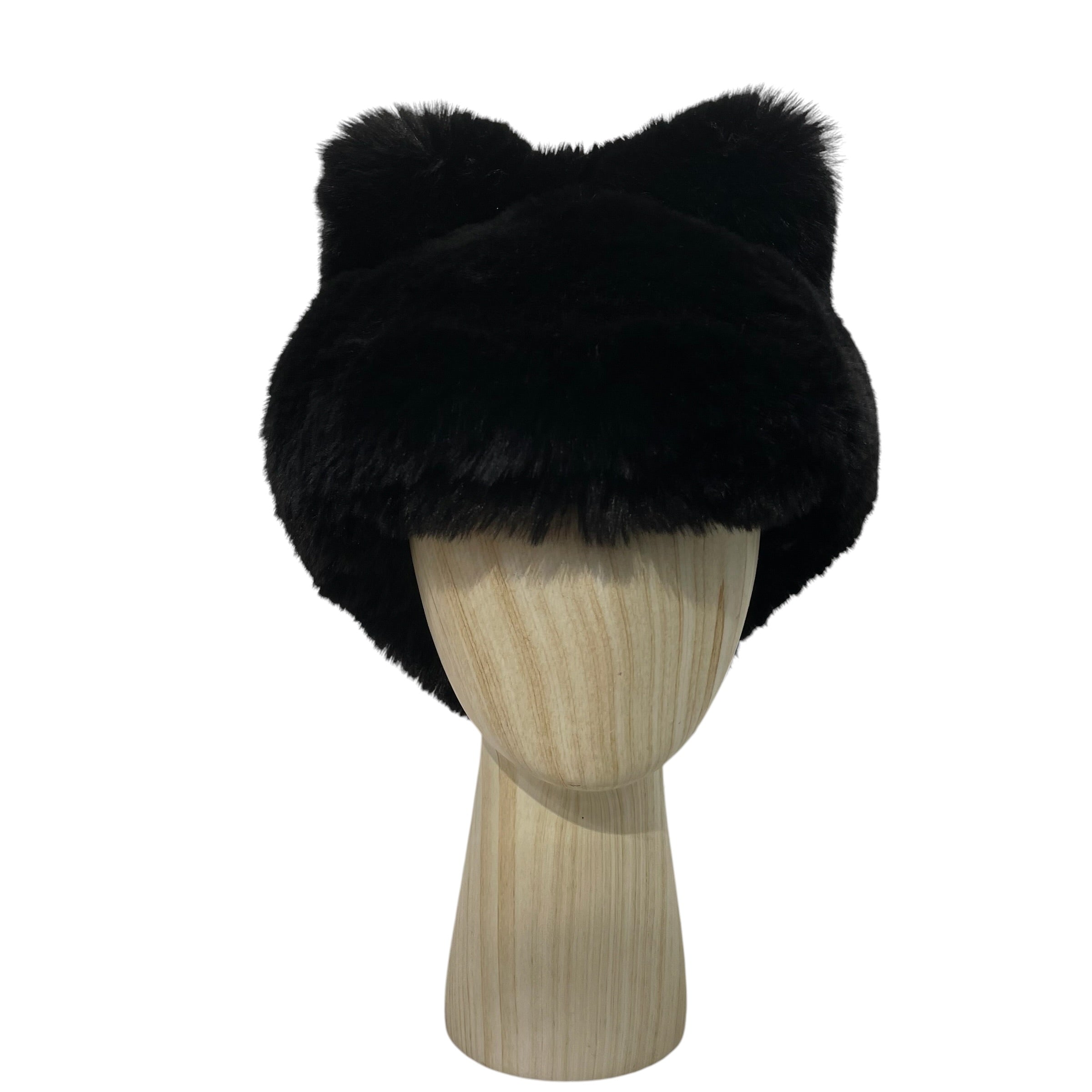 Acne Studios/Hat/S/Fake Fur/BLK/cheart fur hat view 1