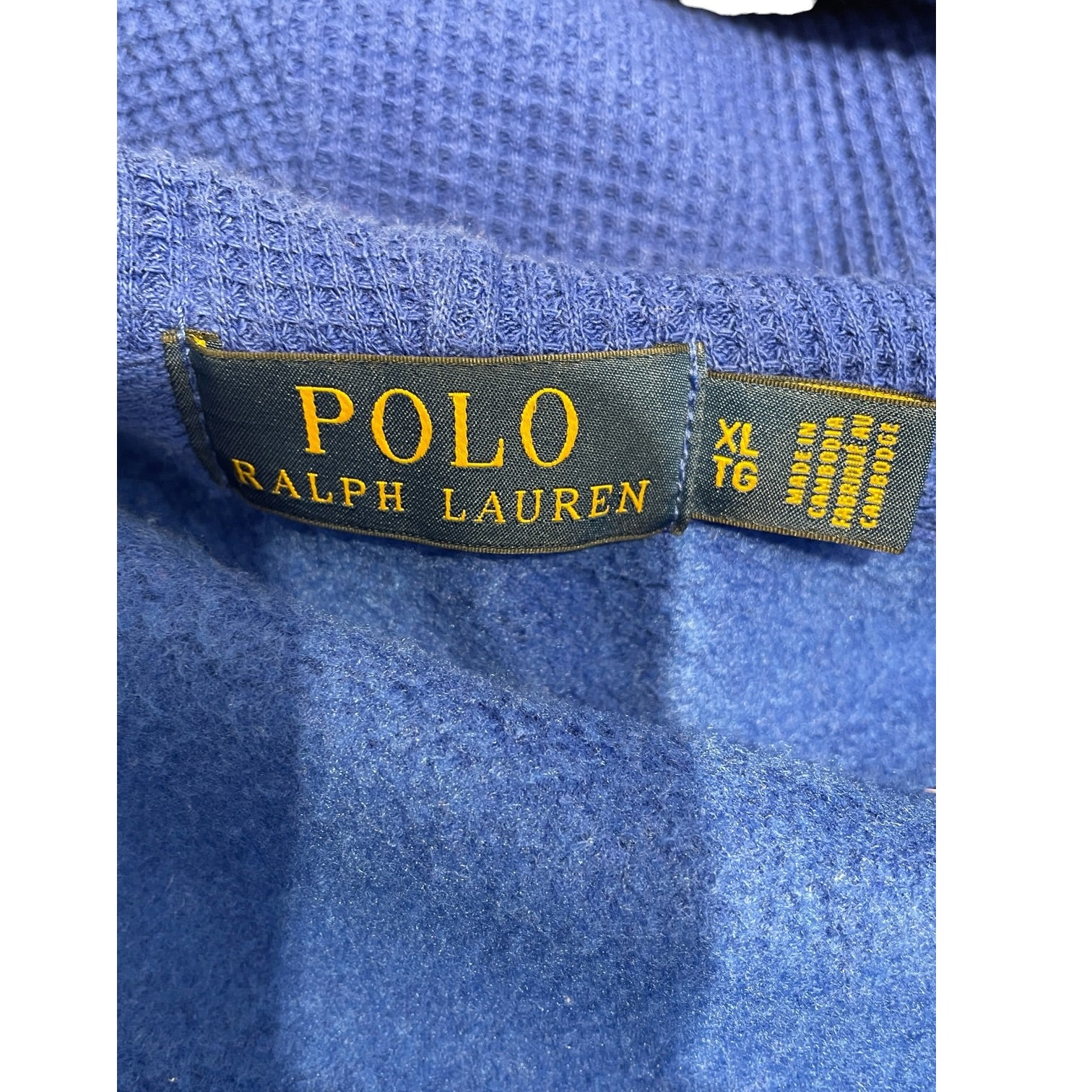 POLO RALPH LAUREN/Hoodie/XL/Cotton/BLU/ORANGE PONY view 3