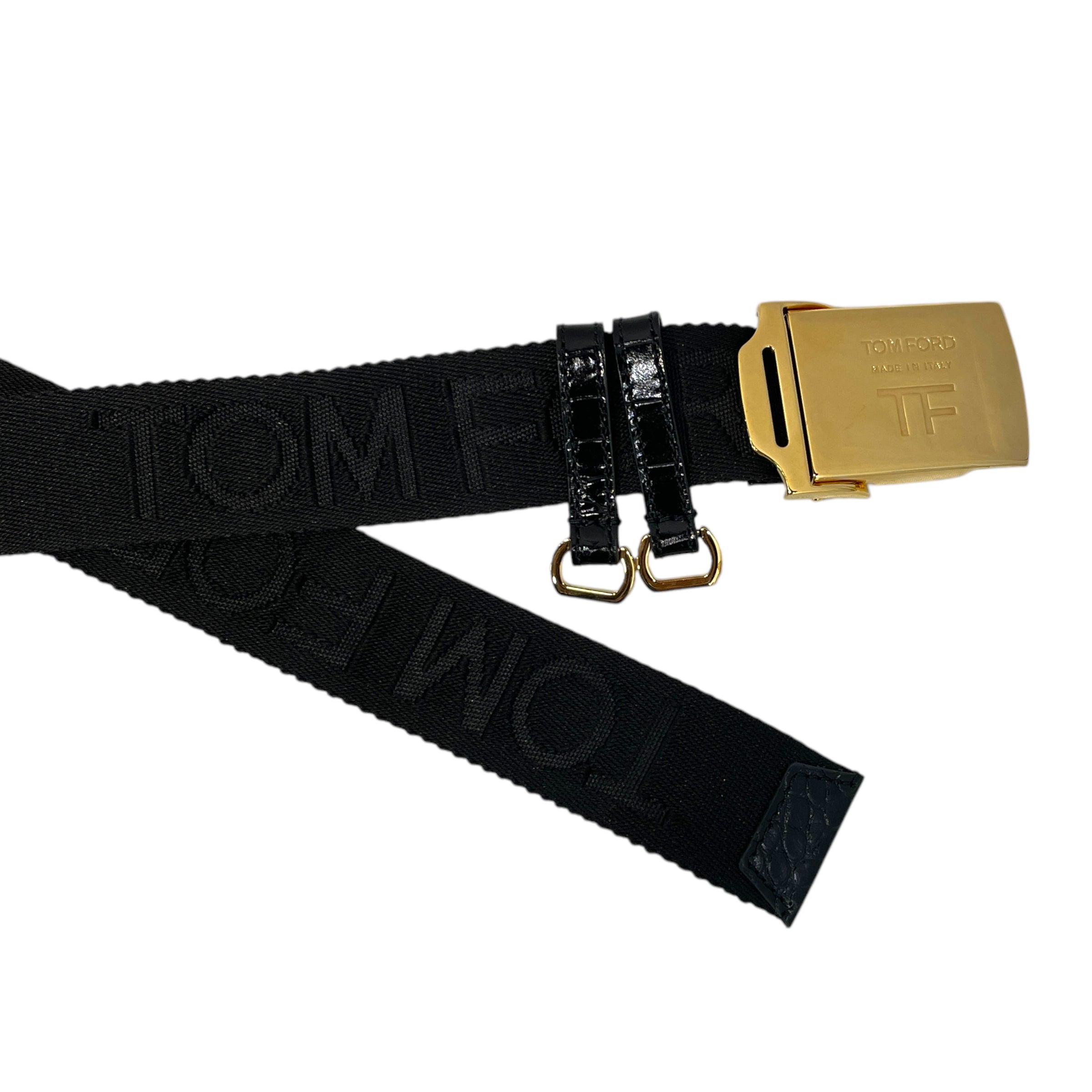 TOM FORD/Belt/Cotton/BLK/ view 2