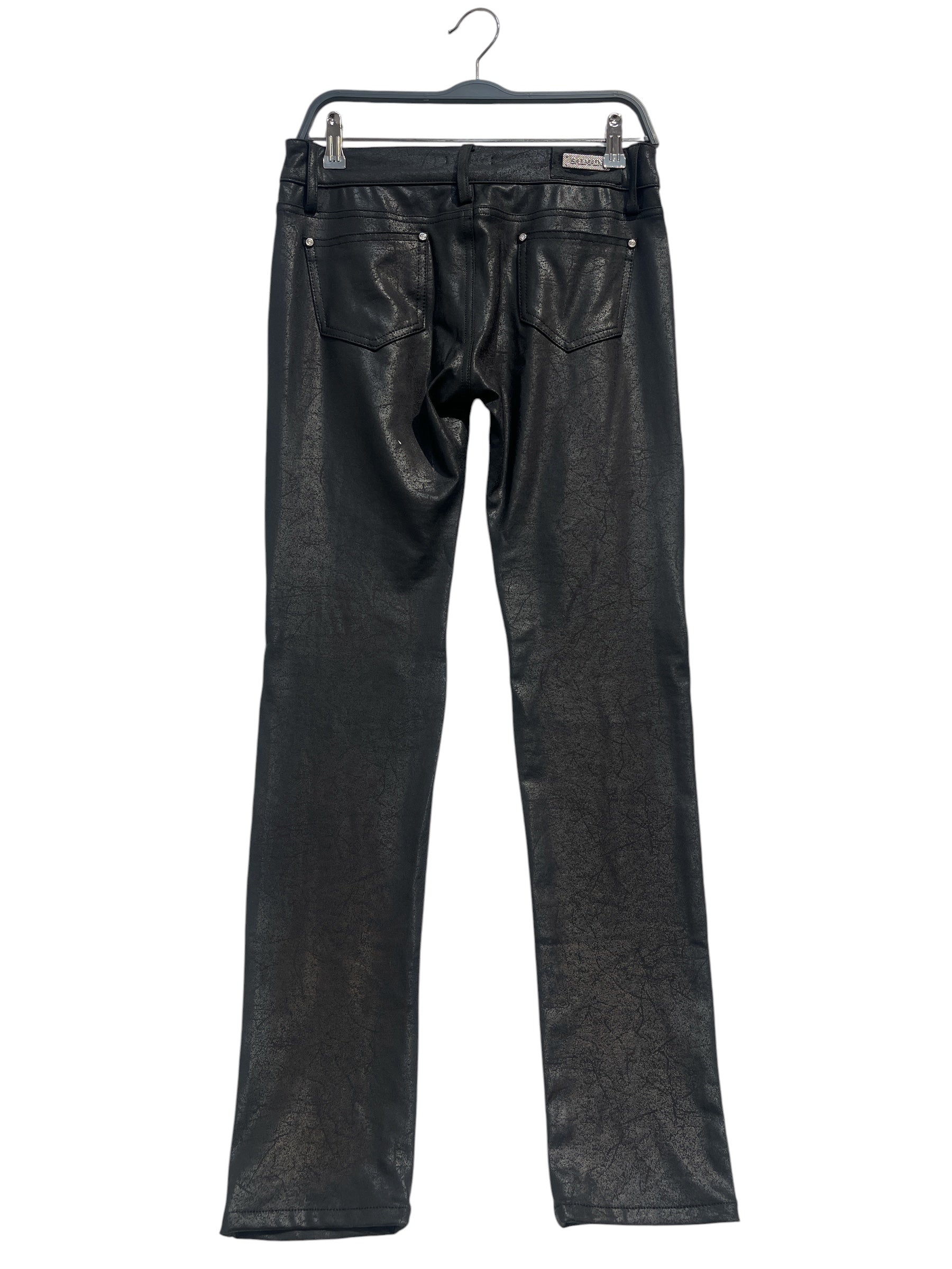 BALMAIN/Bottoms/30/Cotton/BLK/EMBELLISHED MOTO JEANS view 2