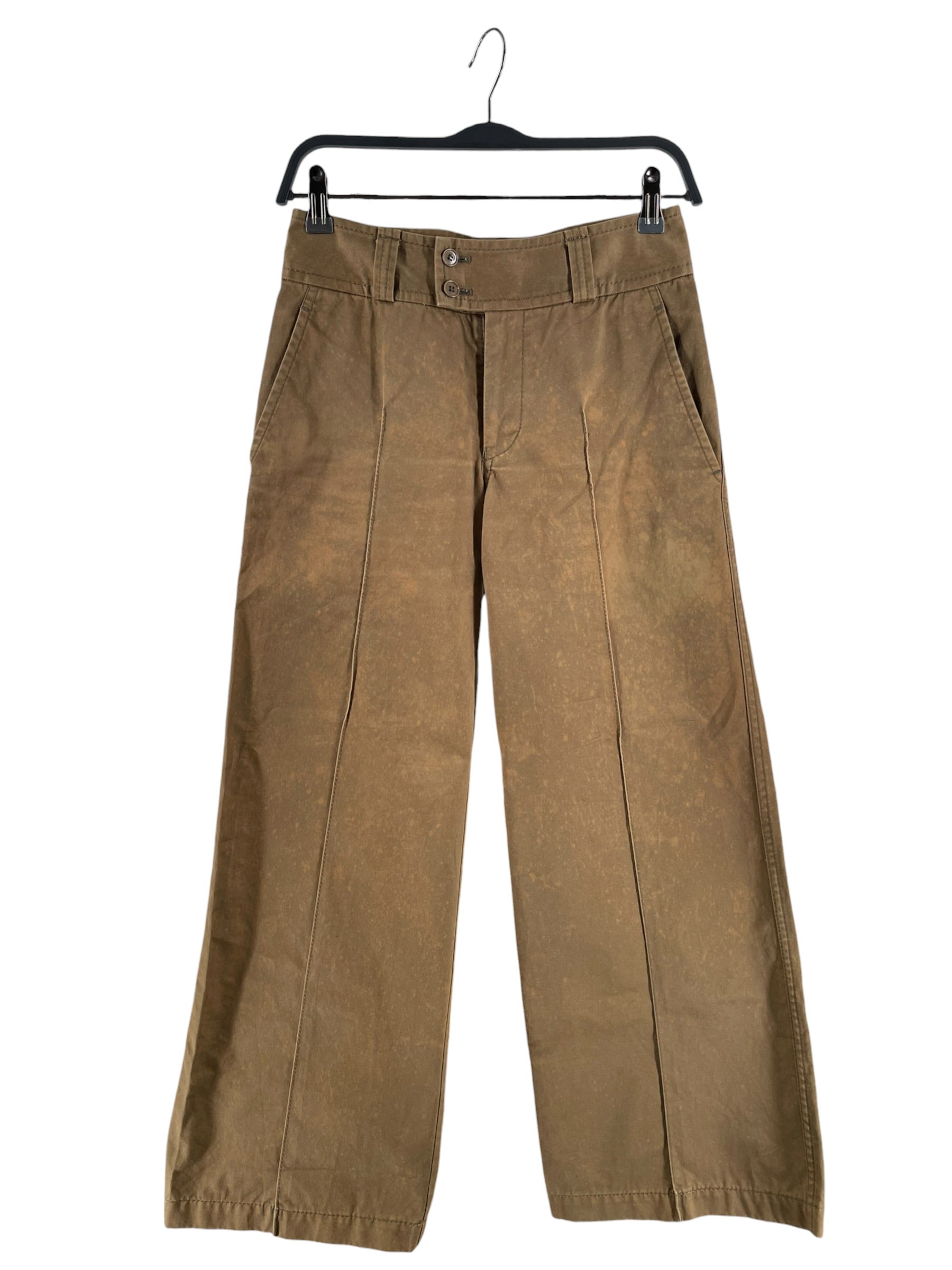 tricot COMME des GARCONS/Pants/S/Cotton/BEG/bleach splatter tricot pants view 1