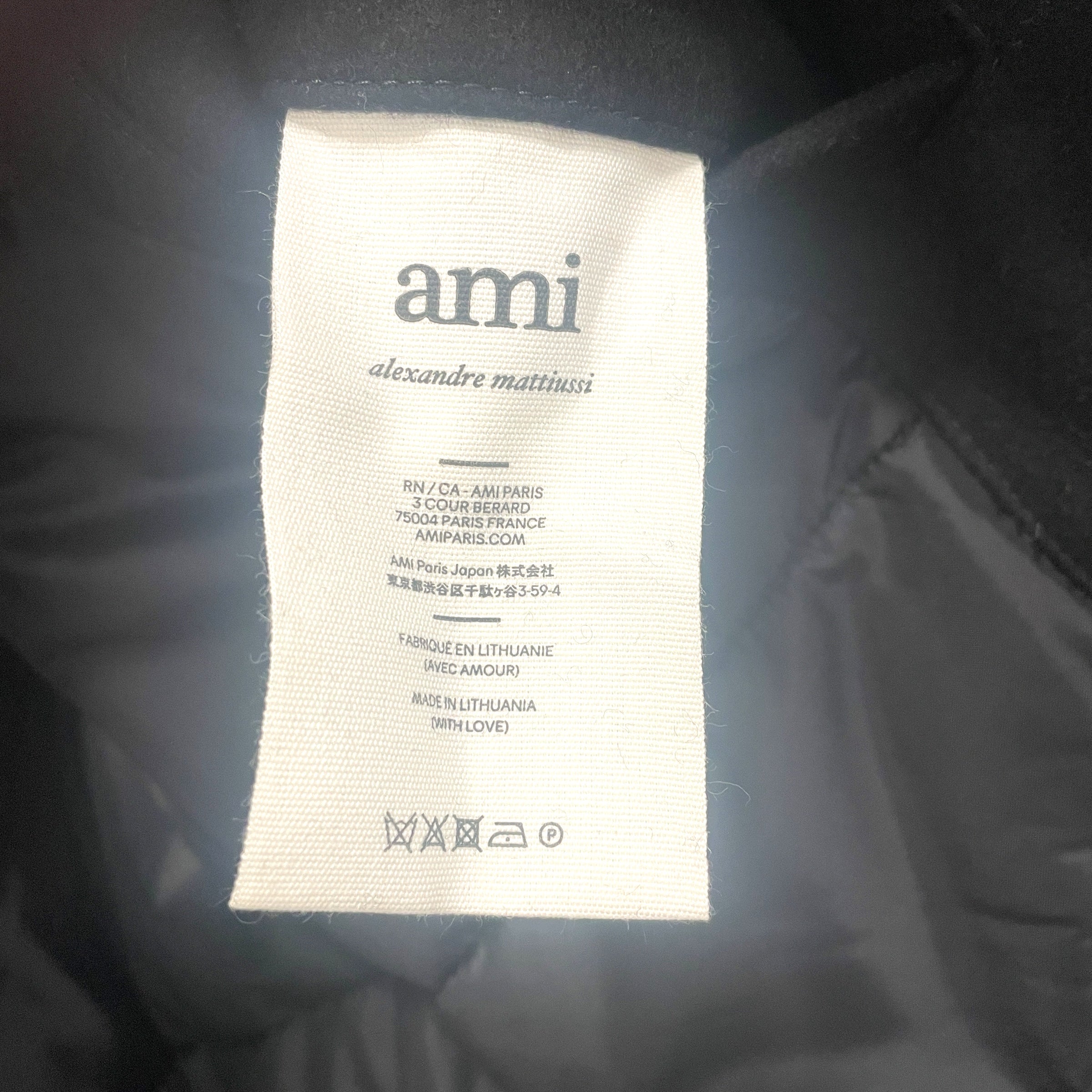 AMI PARIS/Jacket/M/Wool/BLK/ view 4