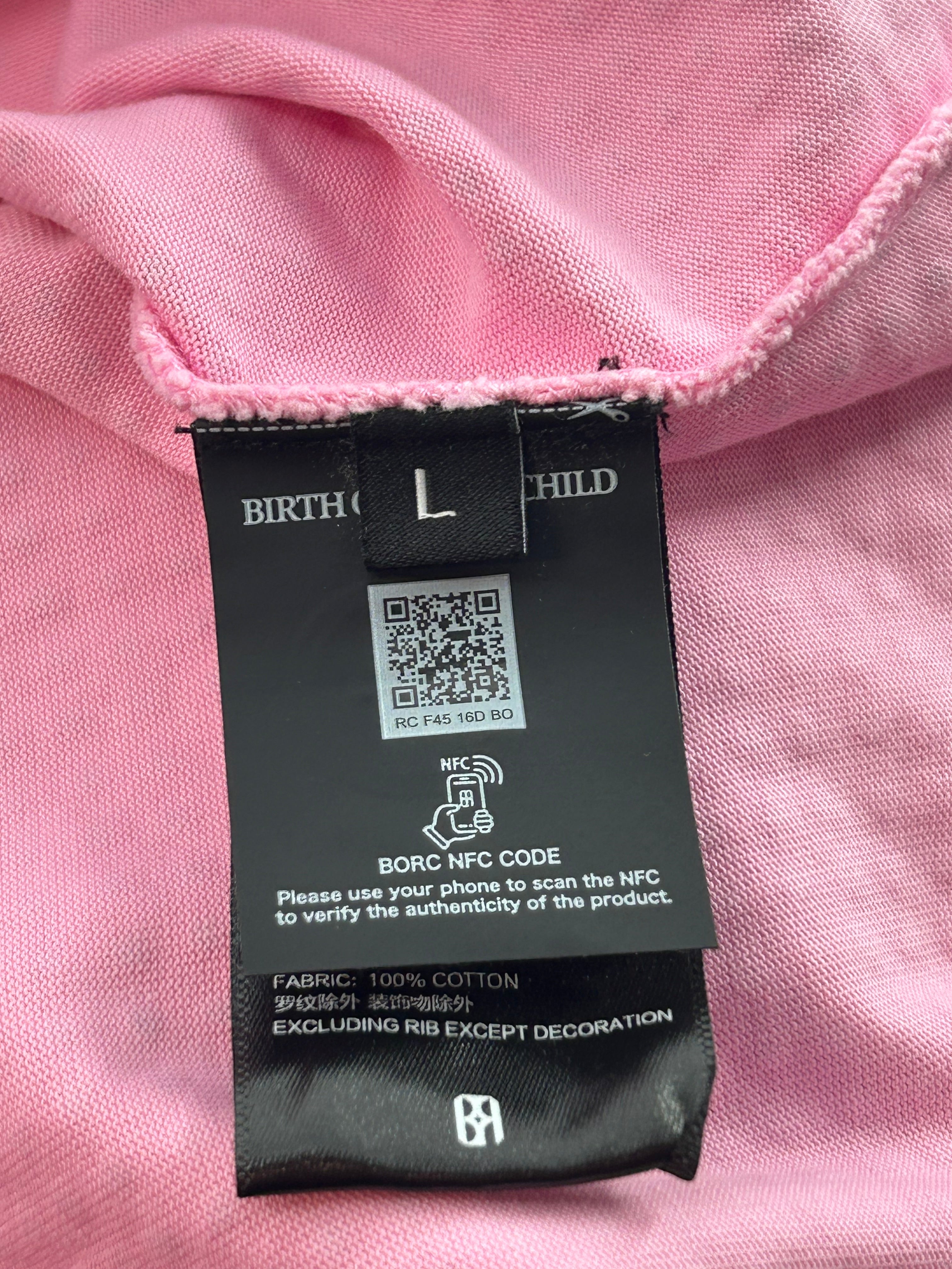 Birth Of Royal Child/T-Shirt/L/Cotton/WHT/PINK BEDAZZLE view 3