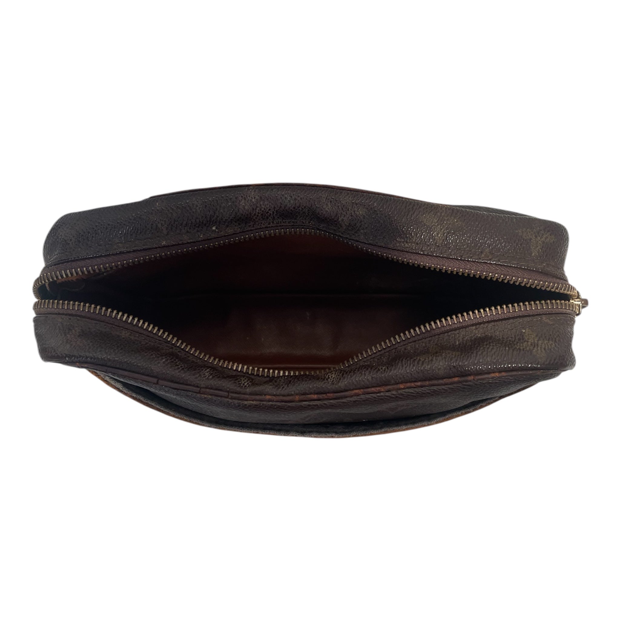 LOUIS VUITTON/Pouch/Monogram/Leather/BRW/Monogram makeup bag view 4