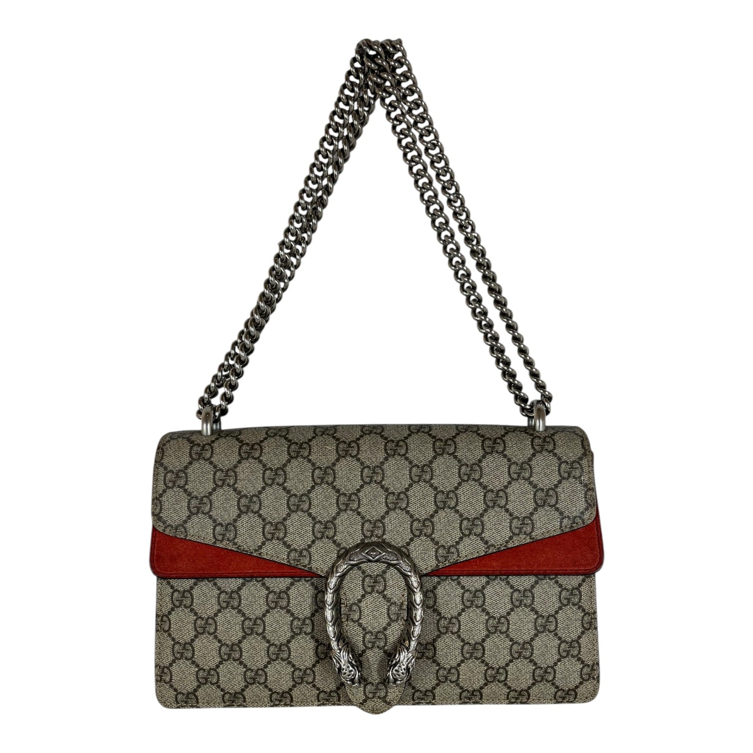 GUCCI/Bag/Monogram/Cotton/BEG/DIONYSUS BAG W/ RED SUEDE view 2