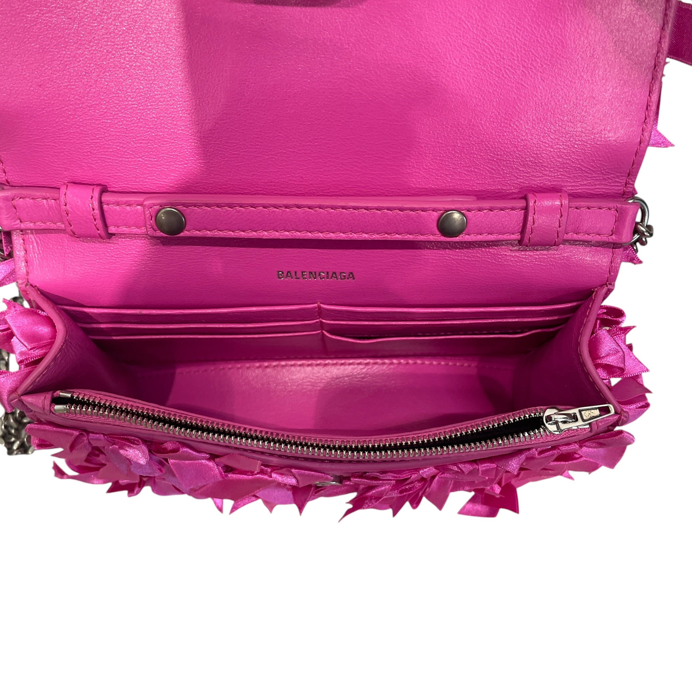 BALENCIAGA/Cross Body Bag/Cotton/PNK/BOW view 4