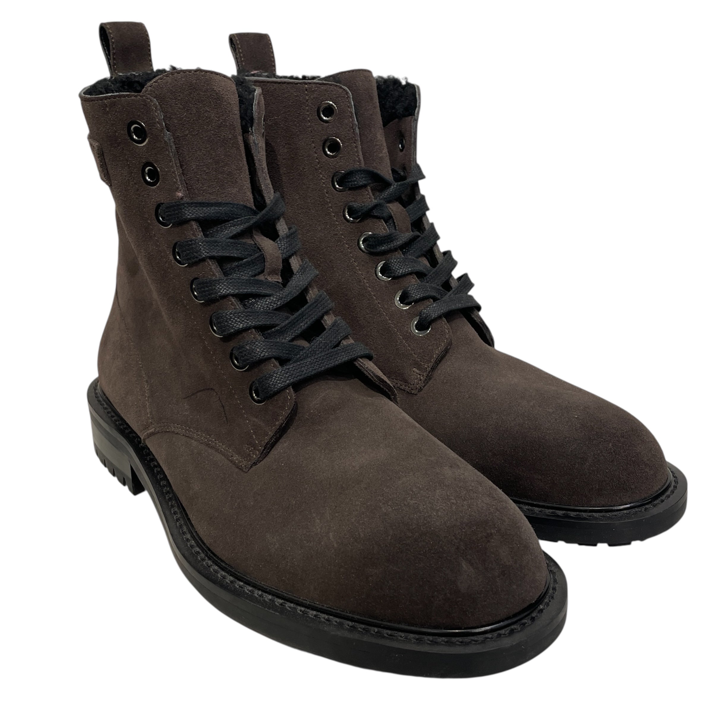 JIMMY CHOO/Lace Up Boots/EU 43/Suede/BRW/CHOCOLATE BROWN LUG SOLE view 1