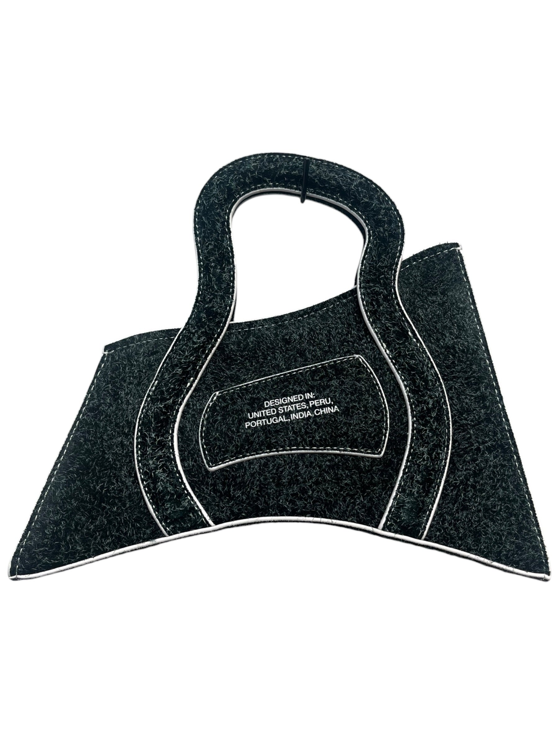 MSCHF/Hand Bag/Suede/GRN/ASYMETRICAL WHT TRIM view 1