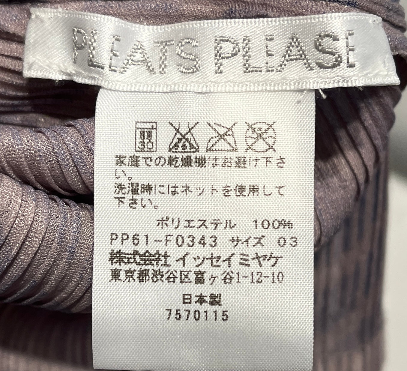 PLEATS PLEASE ISSEY MIYAKE/LS Blouse/M/Stripe/Polyester/BEG/BLUE STRIPES WITH BUTTONS view 3