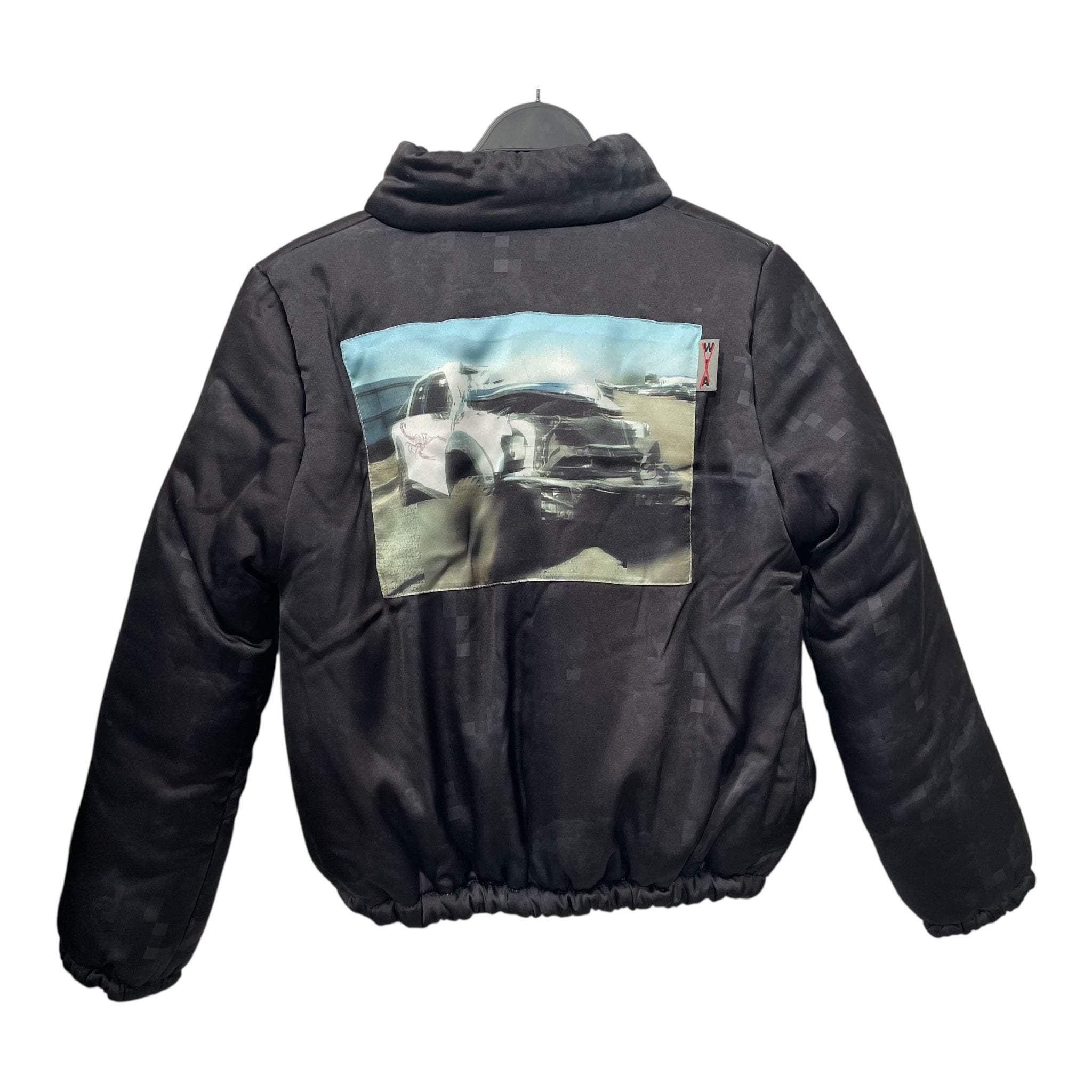 W.I.A/Puffer Jkt/Polyester/BLK/All Over Print/SMASH PUFFER/PIXEL PRINT view 2