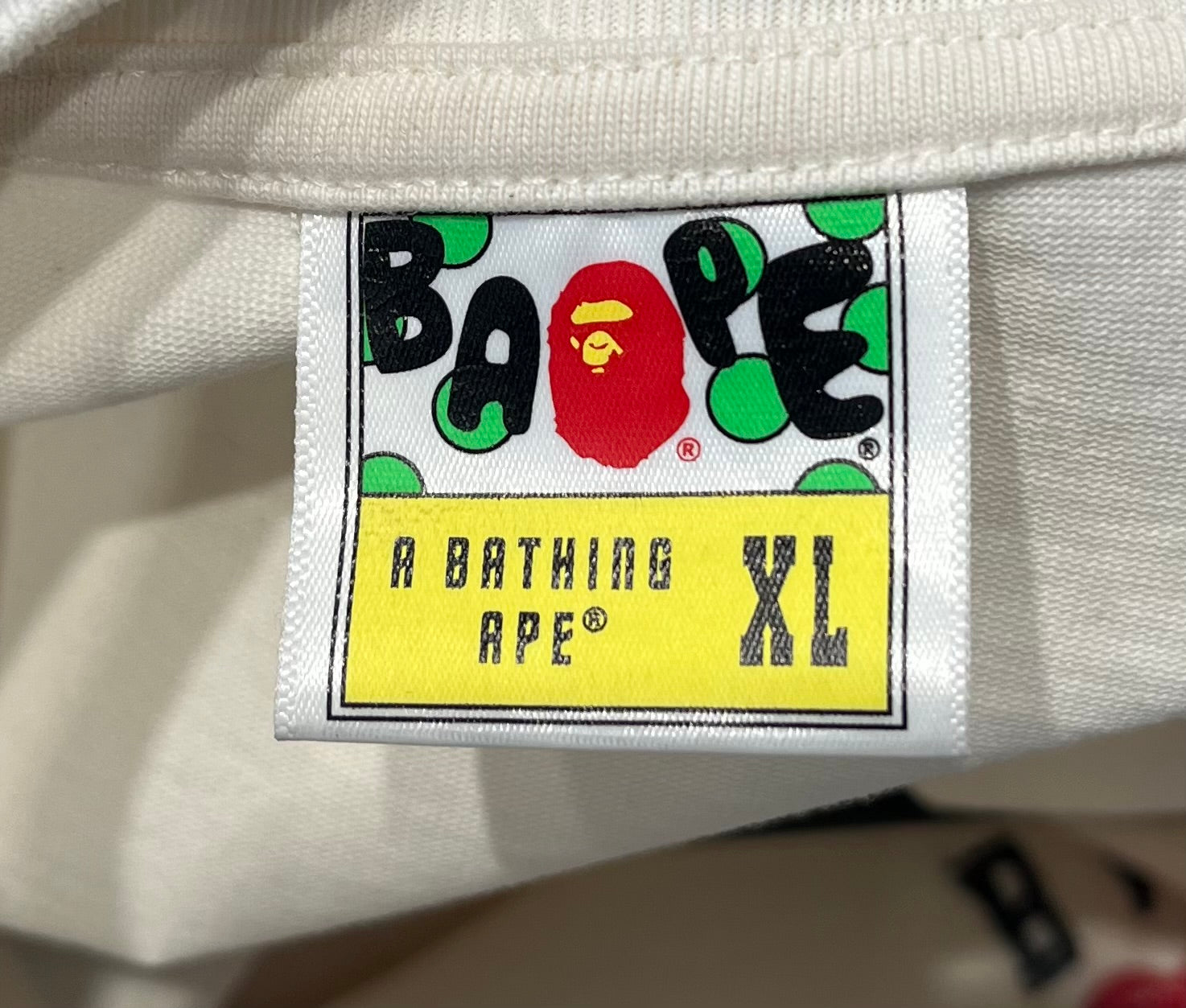 A BATHING APE/T-Shirt/XL/Cotton/WHT/ view 3