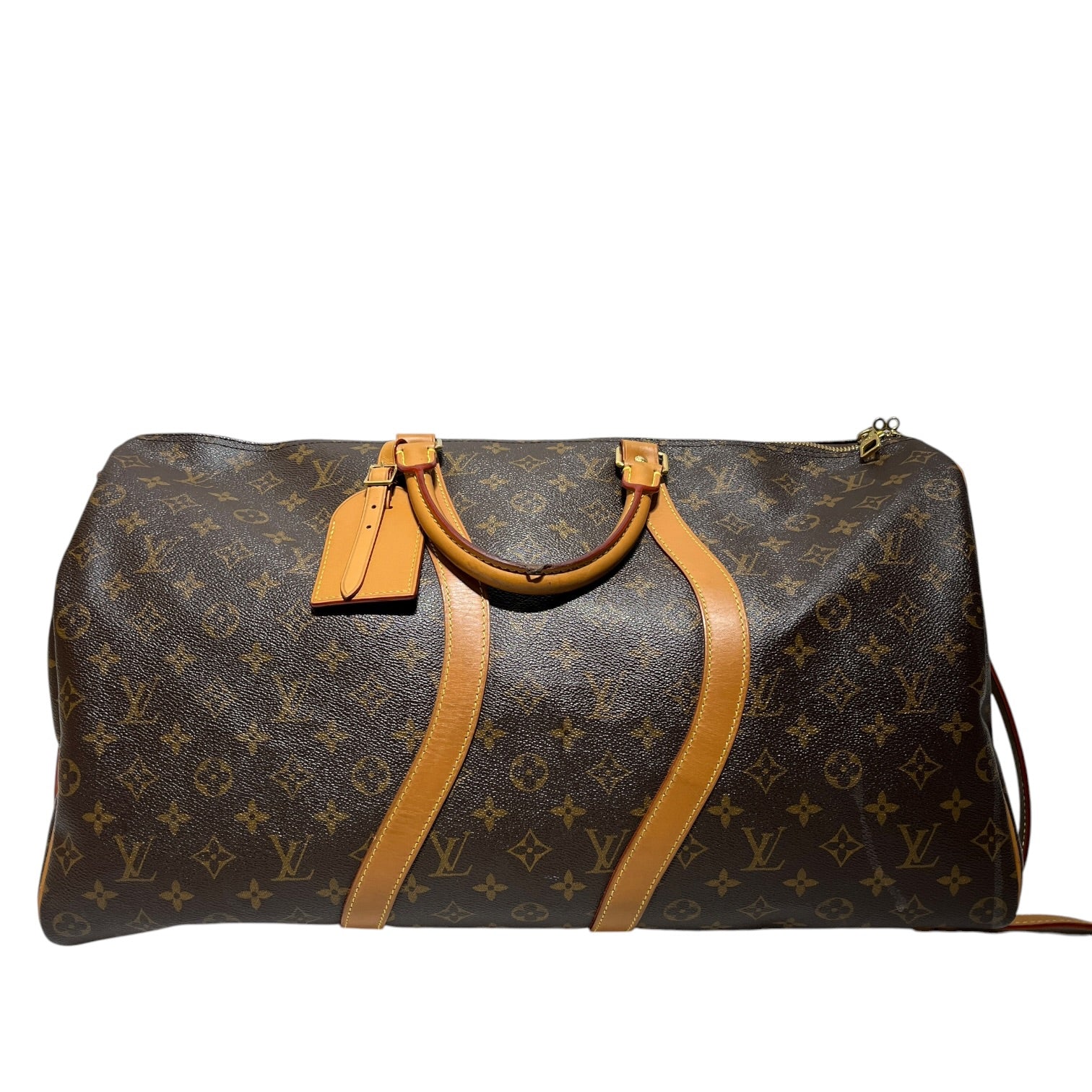 LOUIS VUITTON/Bag/Monogram/Leather/BRW/WAVY KEEPALL BANDOULIERE 50 view 1