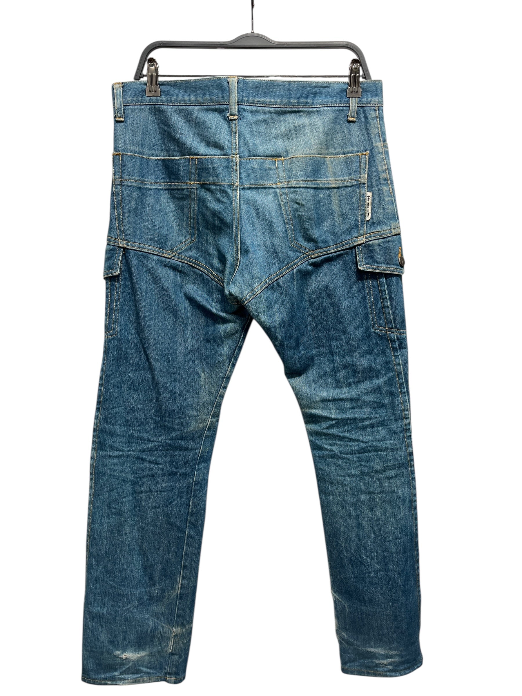FINAL HOME/Pants/S/Cotton/BLU/TRUCKER DENIM CARGO view 2